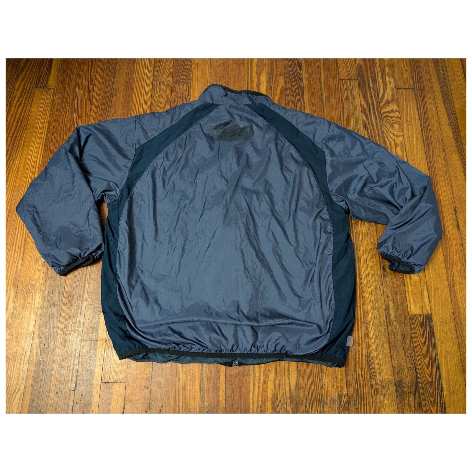 Nike Nike VTG 90s Windbreaker Blue Mens 2XL Windbreaker Full-Zip Size US XXL / EU 58 / 5 - 2 Thumbnail