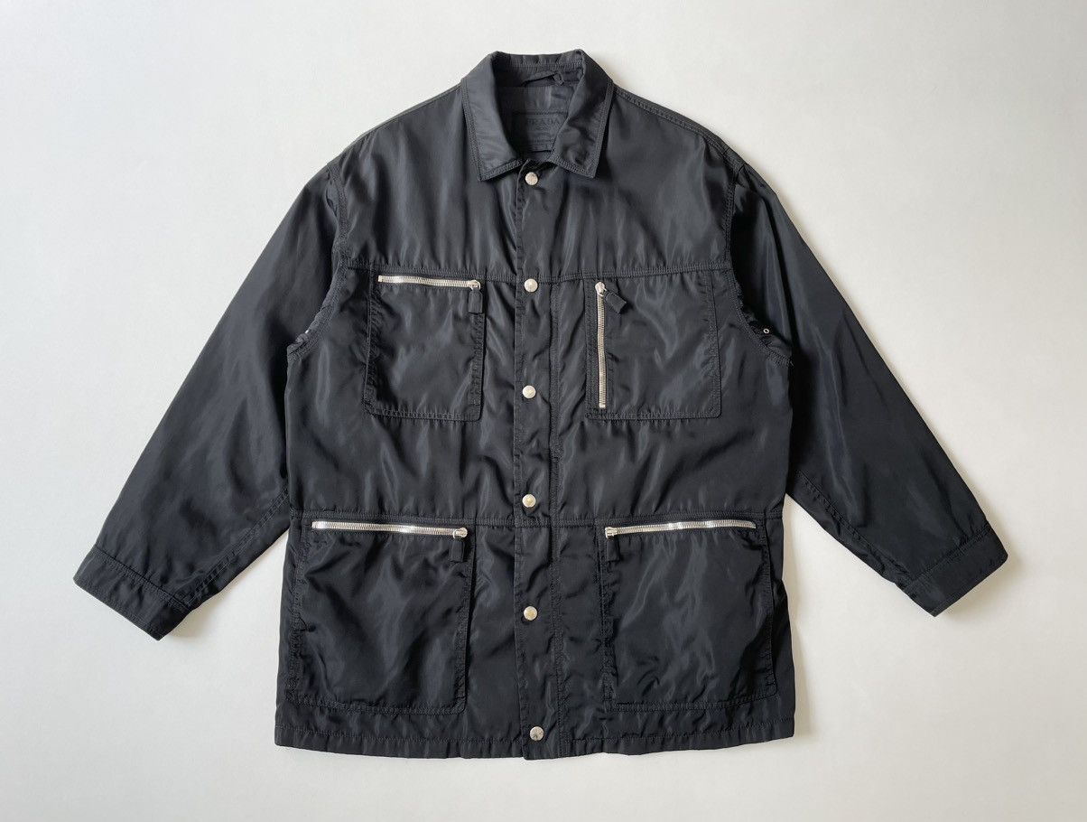 Mid 90s Black Nylon Utility Jacket