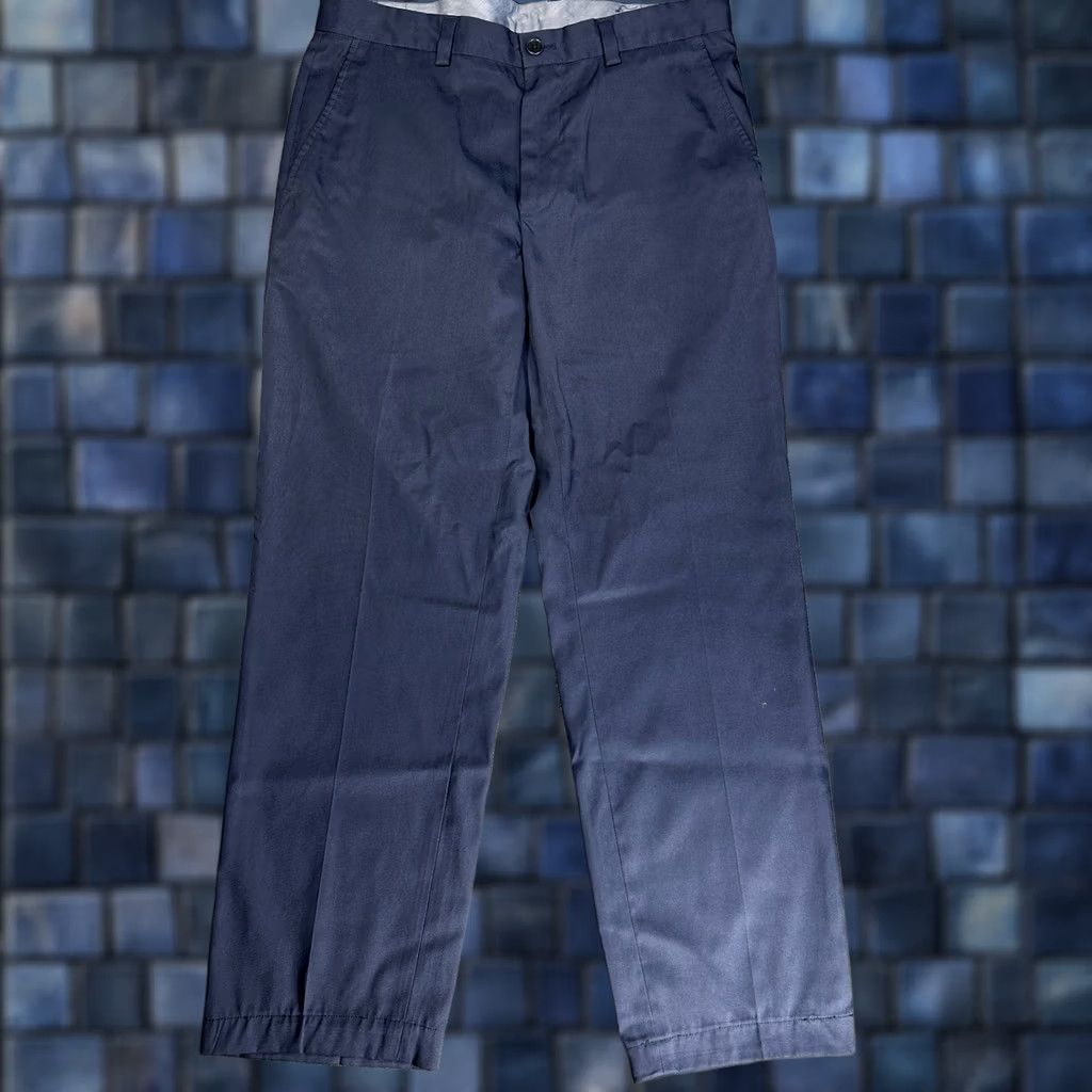 Brooks Brothers Brooks Brothers Dress Pants Mens 33 Blue Stretch Pockets Flat Front Straight Size US 33 - 1 Thumbnail