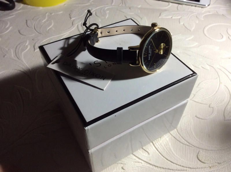 Designer Daisy Dixon black dial black leather strap watch Size ONE SIZE - 12 Thumbnail