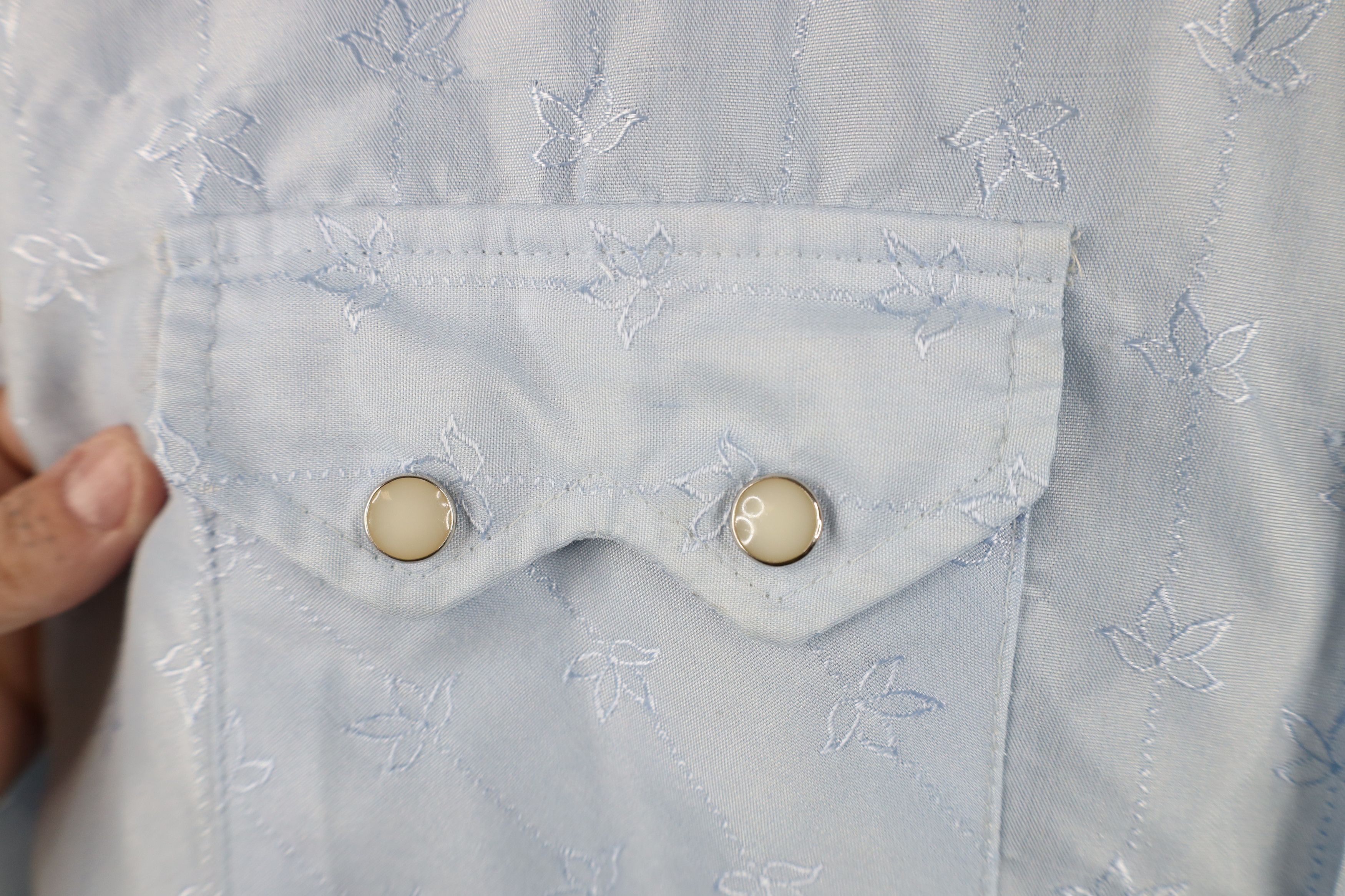 Vintage Vintage 70s Rockabilly Flower Western Button Shirt US Size US M / EU 48-50 / 2 - 6 Thumbnail