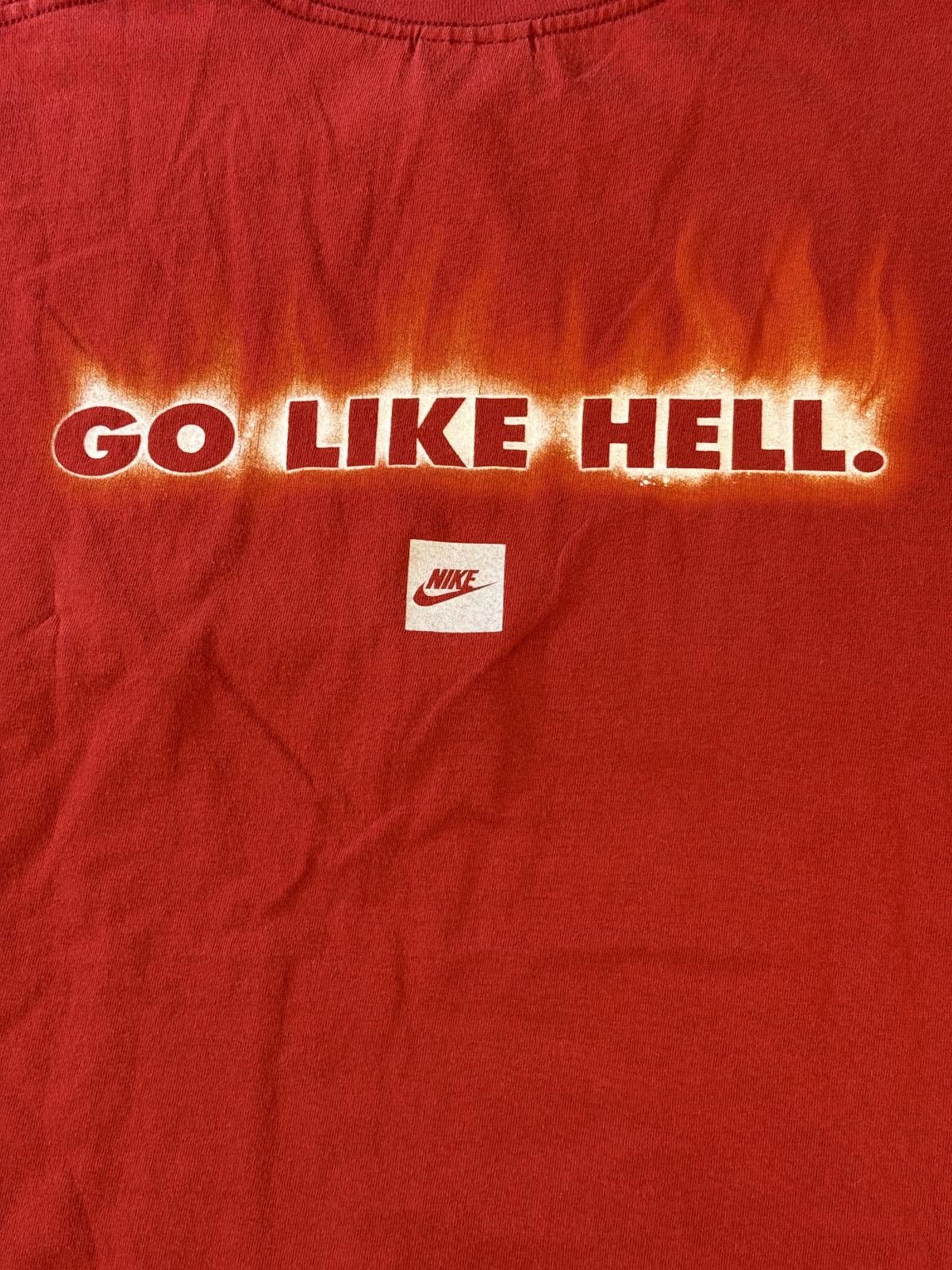 Nike Y2K Fire Nike Grey Tag T-shirt Nike Go Like Hell XL Size US XL / EU 56 / 4 - 5 Thumbnail