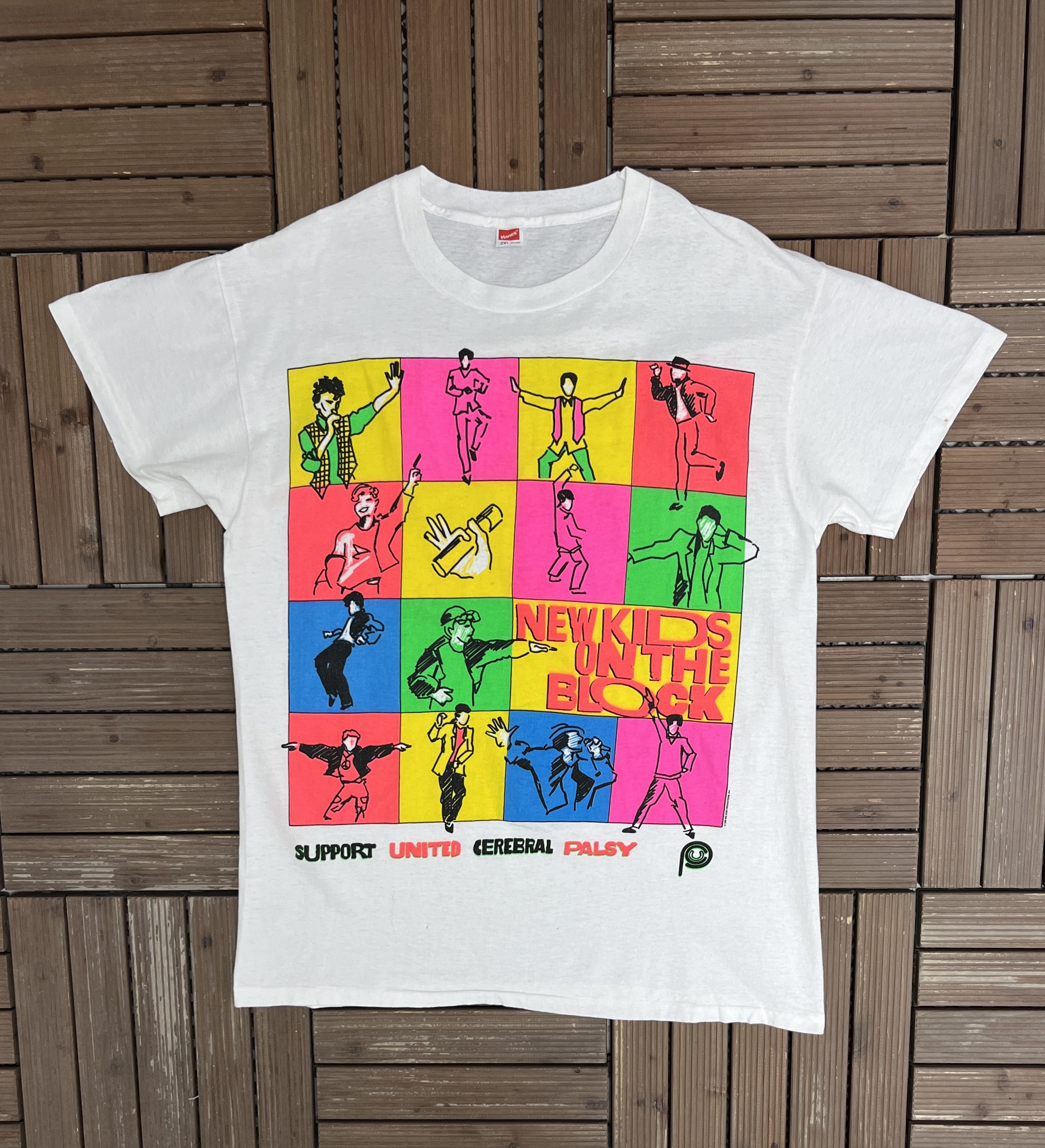 Vintage New Kids On The Block Support Cerebral Palsy Vintage Tee Size US XXL / EU 58 / 5 - 1 Thumbnail