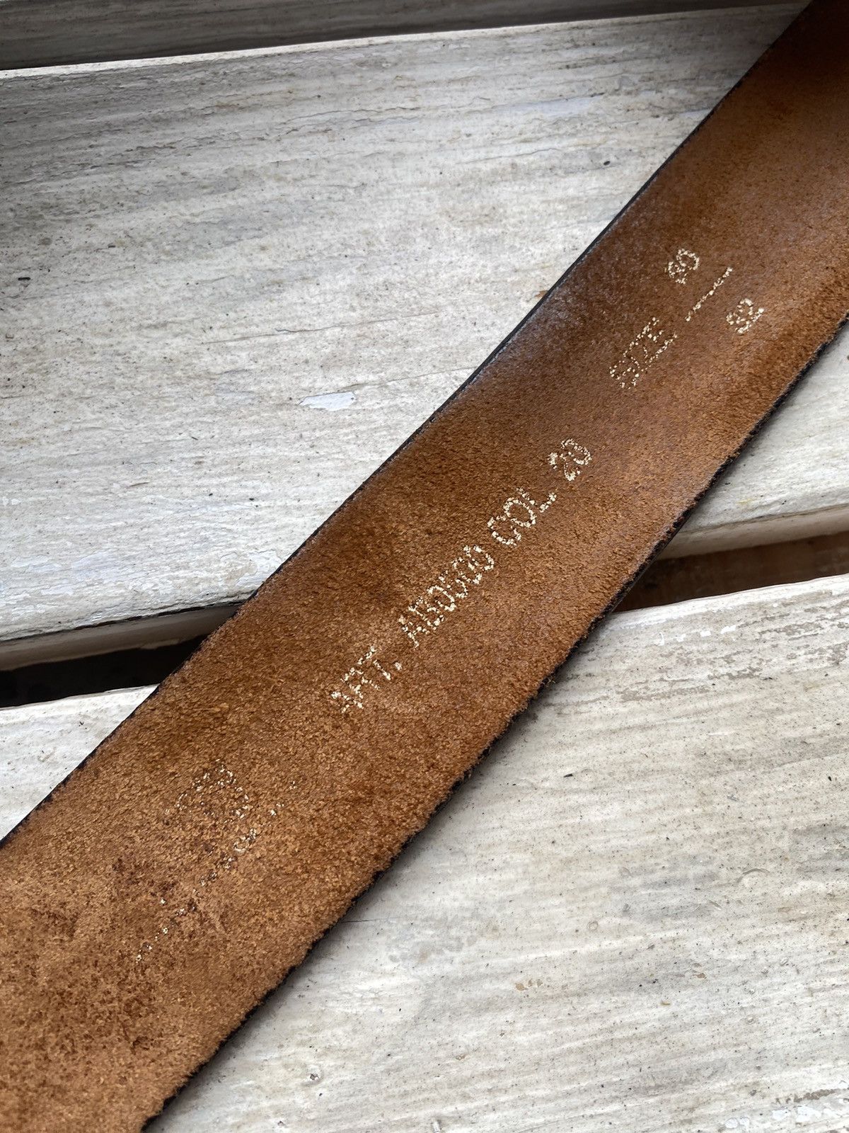Levi's × Levi's Vintage Clothing × Vintage Cowboy 90s Levi’s Leather Black Belt Made In Italy Size ONE SIZE - 9 Thumbnail