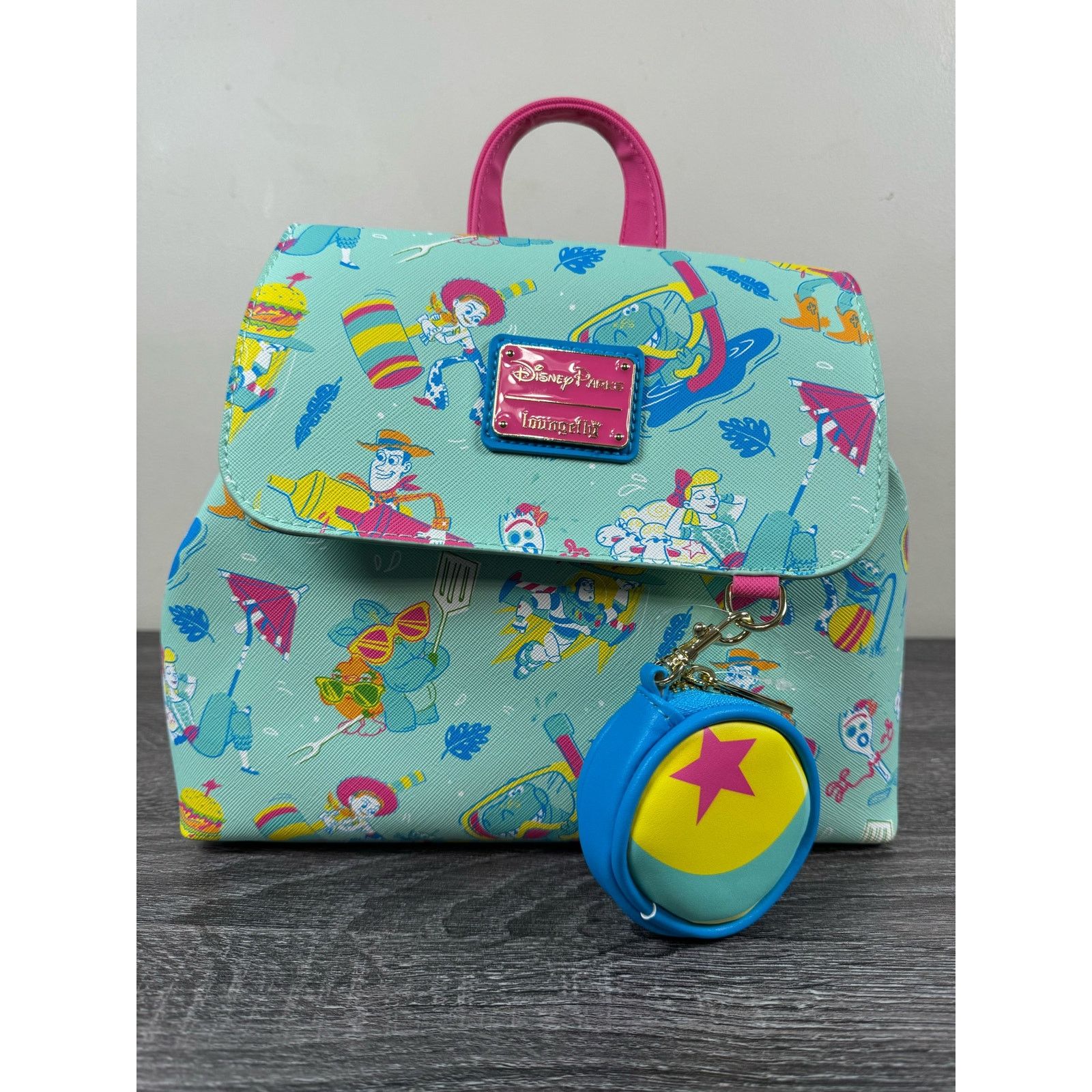 Disney Loungefly Disney Pixar Backpack with Pouch Toy Story NWT Size ONE SIZE - 1 Thumbnail
