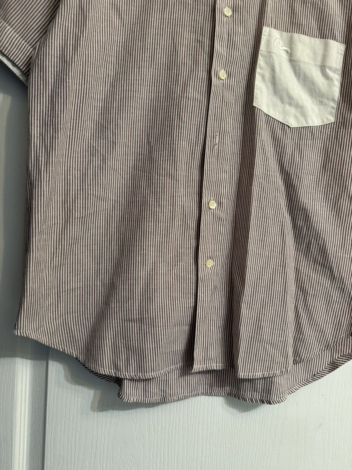 Evisu × Japanese Brand × Vintage Vintage Evisu Deluxe Shirt Short Sleeve Japanese Streetwear Size US L / EU 52-54 / 3 - 9 Thumbnail