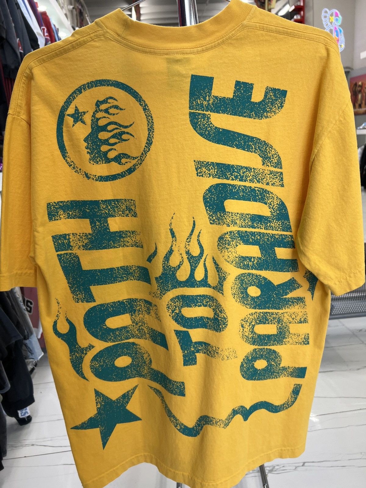 HELLSTAR Jesus Emblem Tee Yellow Size US M / EU 48-50 / 2 - 2 Thumbnail