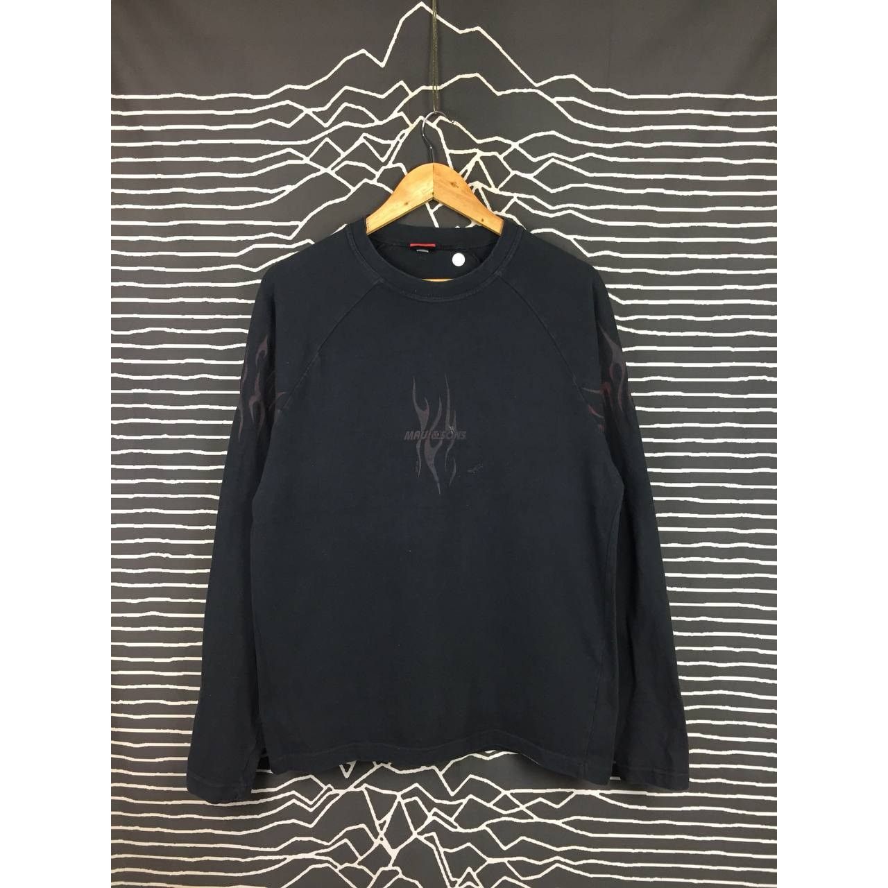 Maui and Sons × Vintage Vtg Maui And Sons Flame Logo Long Sleeve Tee Size US M / EU 48-50 / 2 - 2 Thumbnail