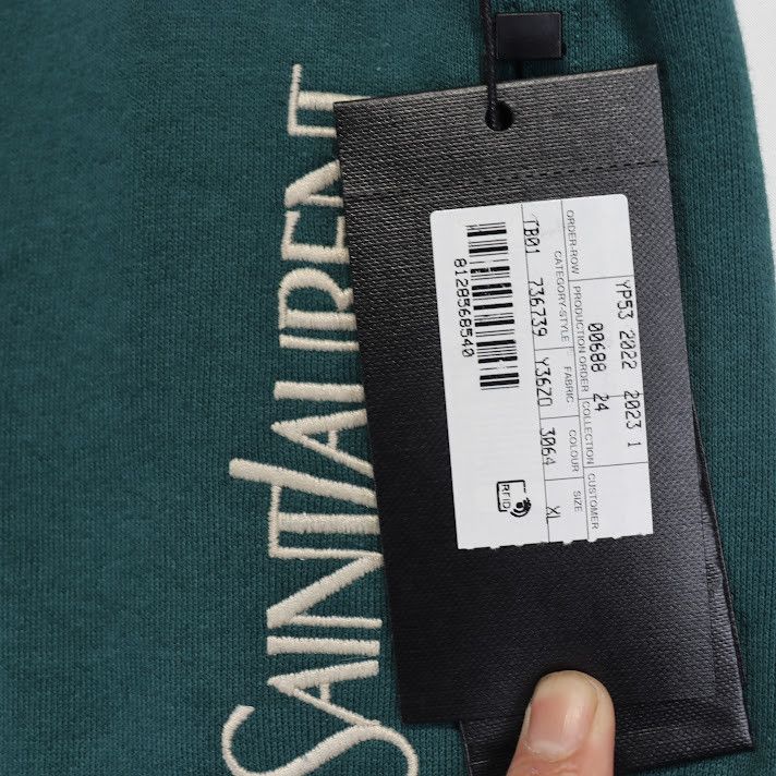 Saint Laurent Paris o1rshd1 Jogging Pants in Green Size US 36 / EU 52 - 8 Thumbnail