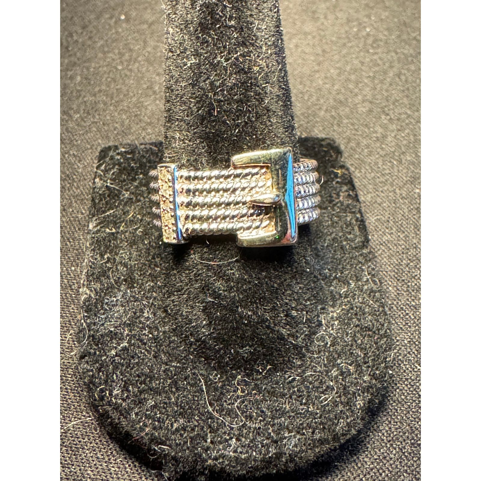 Other 925 Sterling Silver Belt Buckle Ring Size 8 Size ONE SIZE - 1 Thumbnail