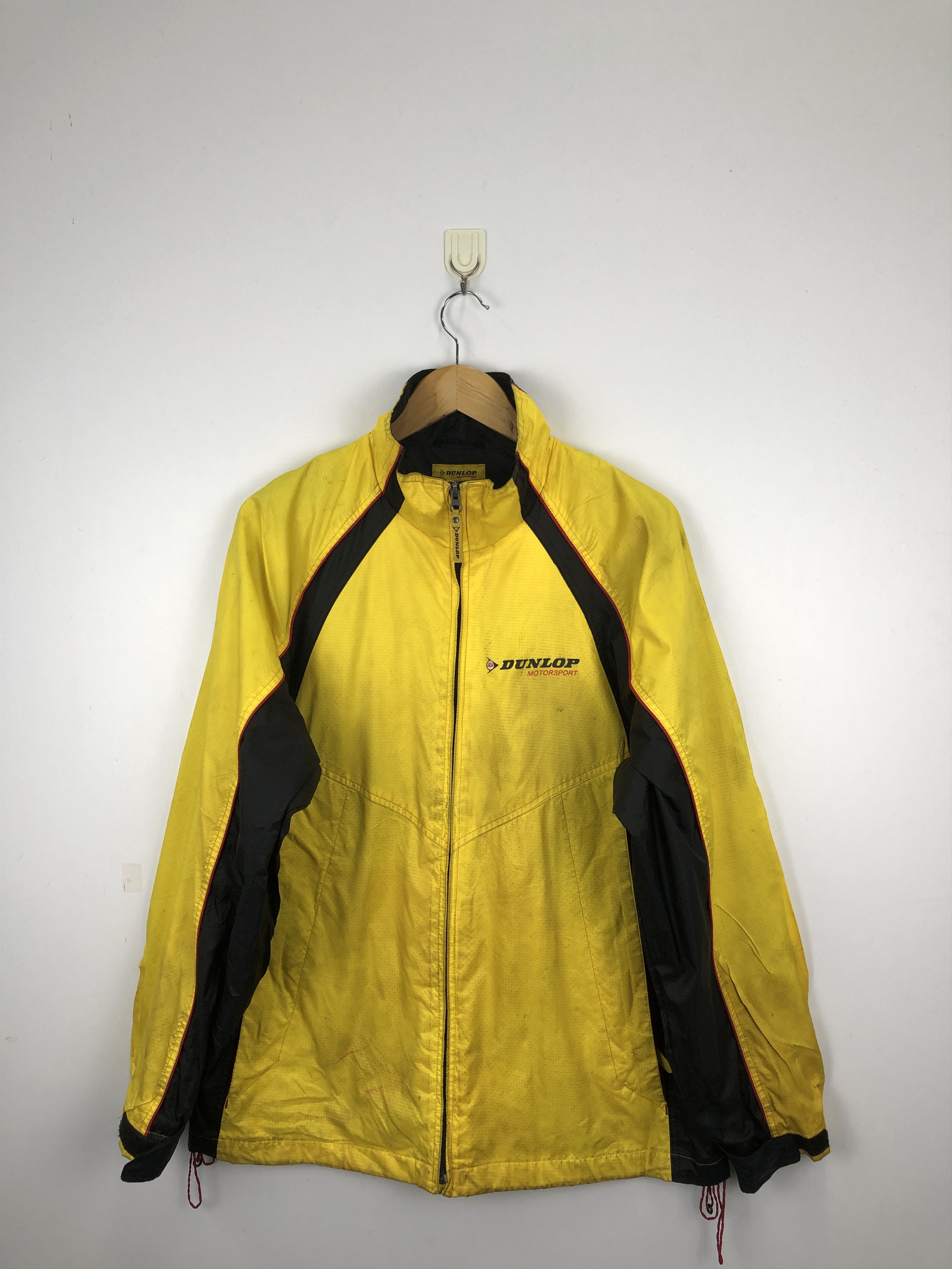 image of Dunlop Motorsport Zipper Jacket in Yellow, Men's (Size Large)