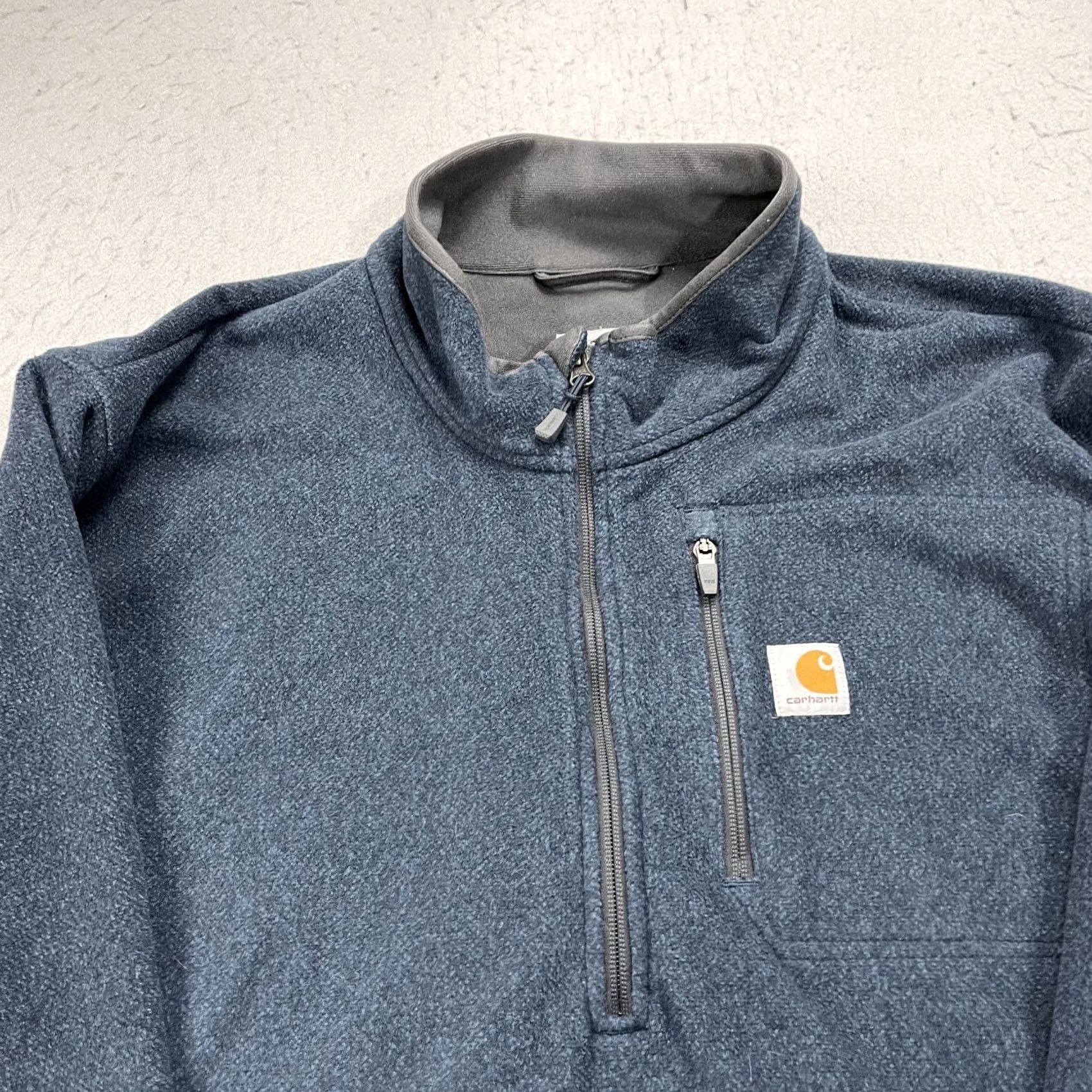 Carhartt Carhartt Jacket Mens 2XL Blue Gray Dalton Fleece Half Zip Pullover Workwear Jacket Mens 2XL Blue Size US XXL / EU 58 / 5 - 2 Thumbnail