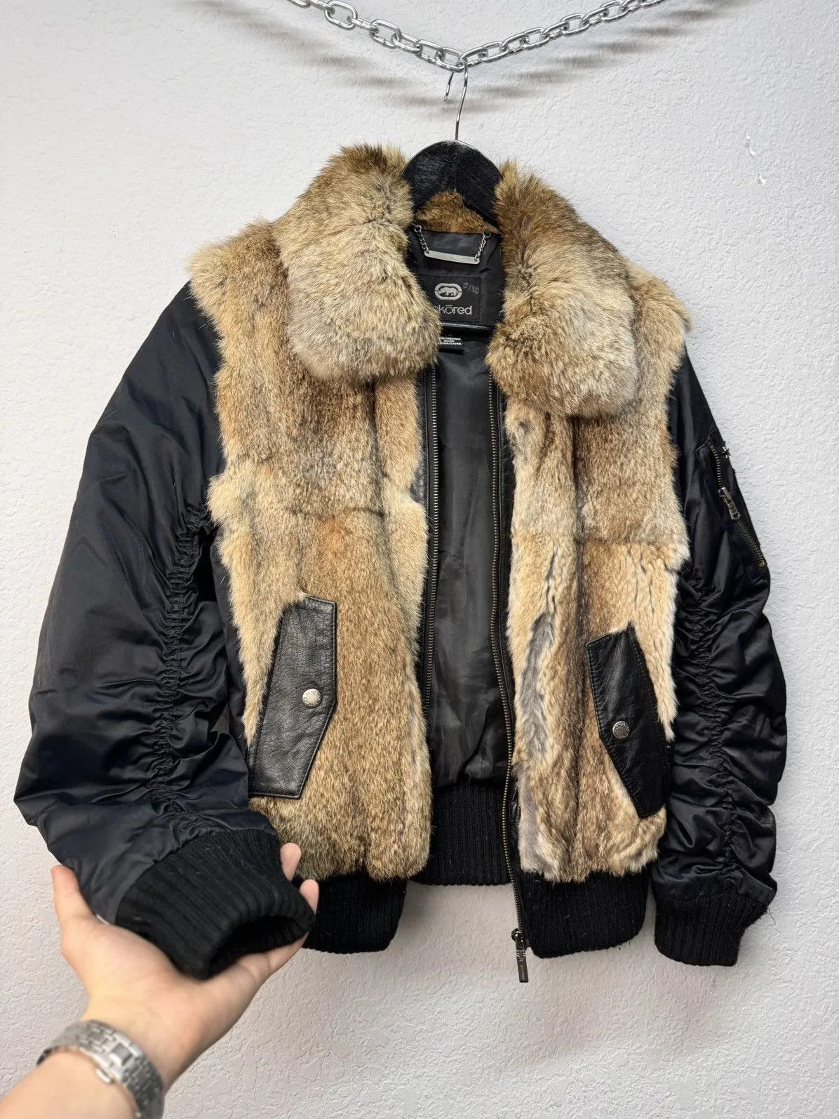 Ecko Unltd. Vintage Jacket Style fur Jacket Size S / US 4 / IT 40 - 4 Thumbnail