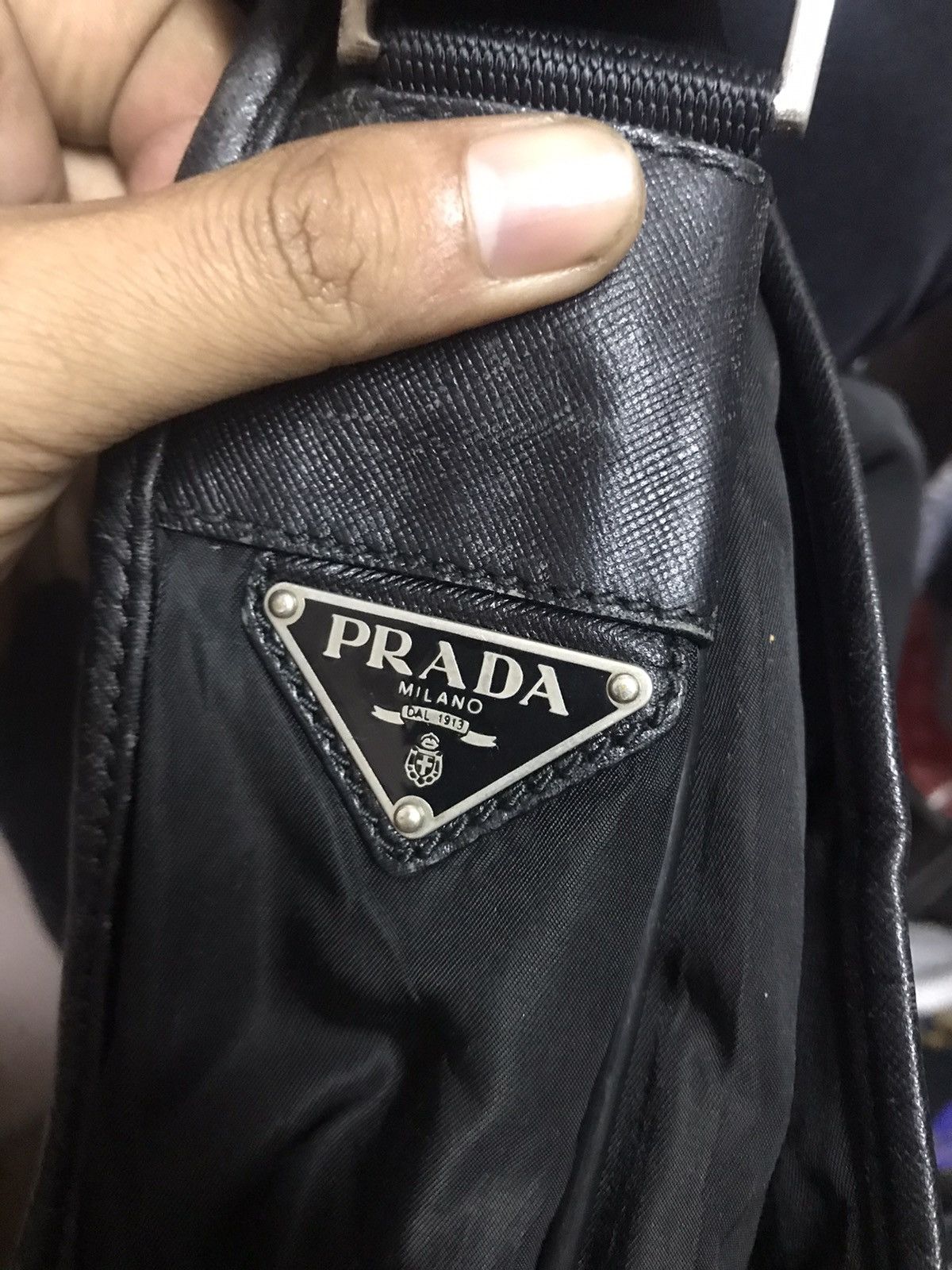 Prada AUTHENTIC PRADA BLACK SHOULDER BAG Size ONE SIZE - 8 Thumbnail