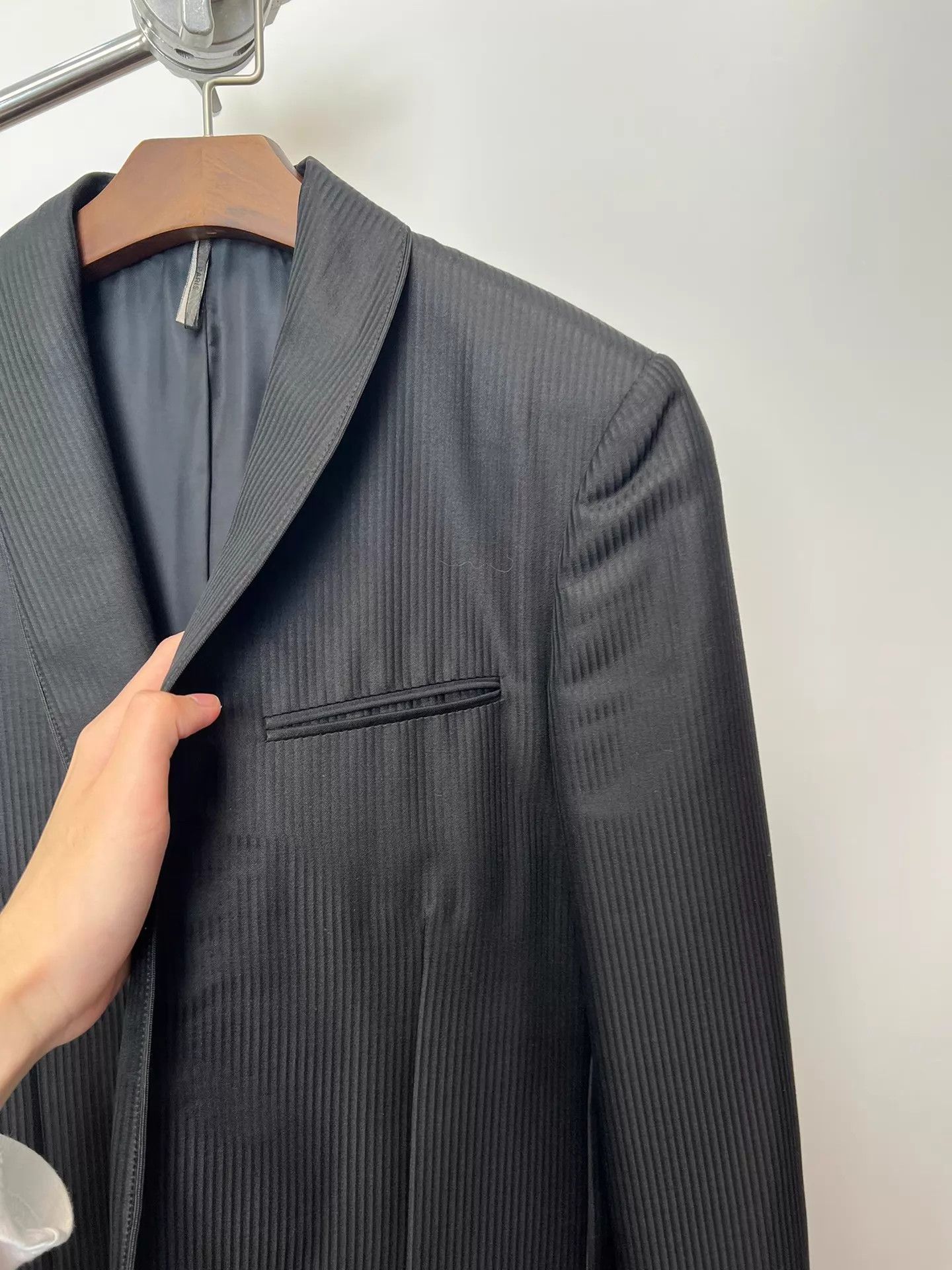 Dior Dior Homme Runway Striped Wool Blend Tailored Blazer 48 Size 48R - 8 Thumbnail