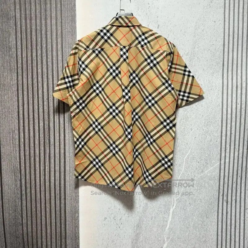Burberry Burberry Khaki Logo Check Short Sleeve Shirt. Size US L / EU 52-54 / 3 - 2 Thumbnail