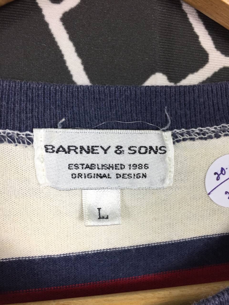 Vintage Barney & Sons Original Design Casual Striped Tee Size US L / EU 52-54 / 3 - 11 Thumbnail