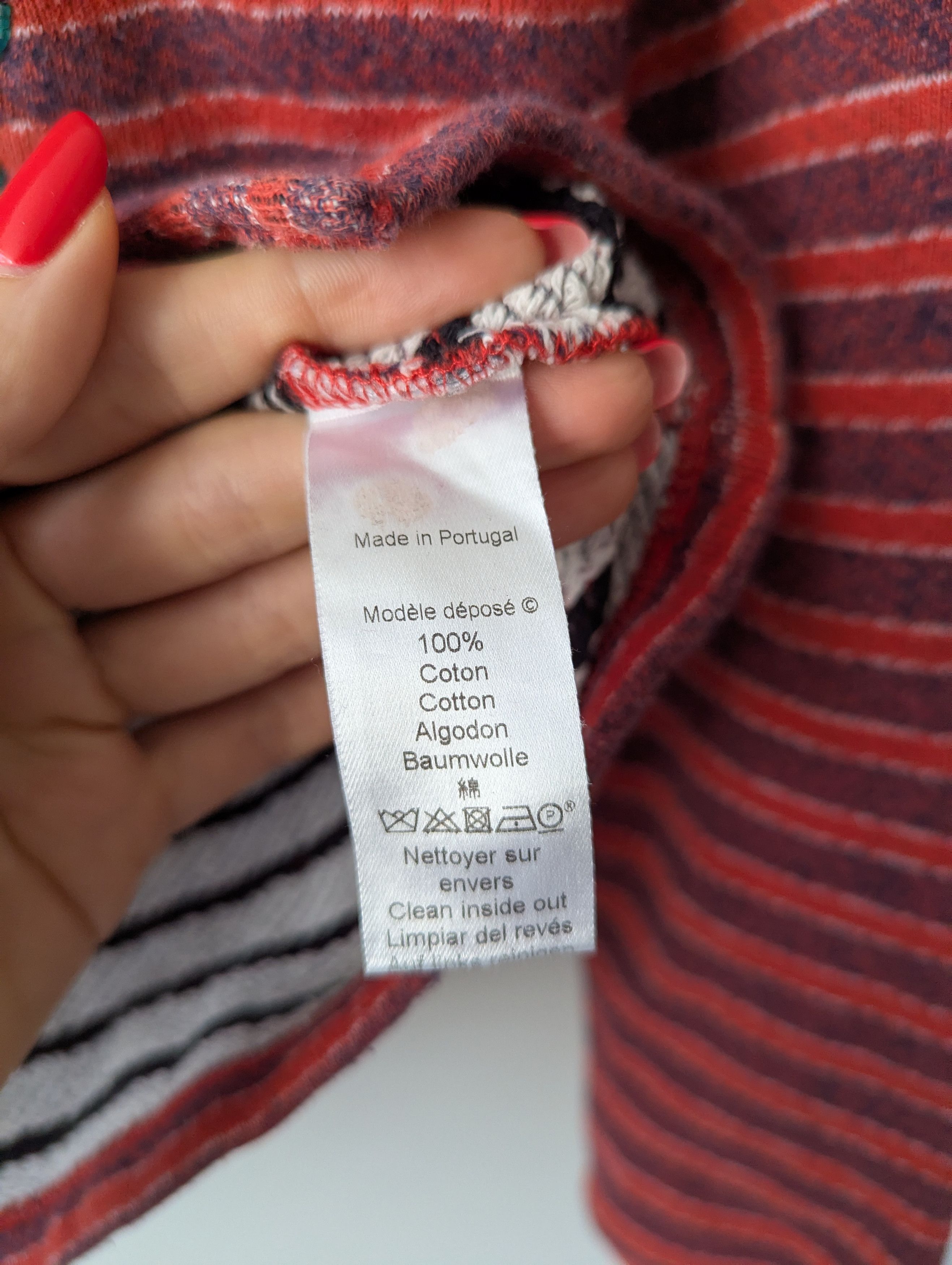 Kenzo Kenzo Paris Tiger Embroidered Sweatshirt Striped Red S M Size M / US 6-8 / IT 42-44 - 10 Thumbnail