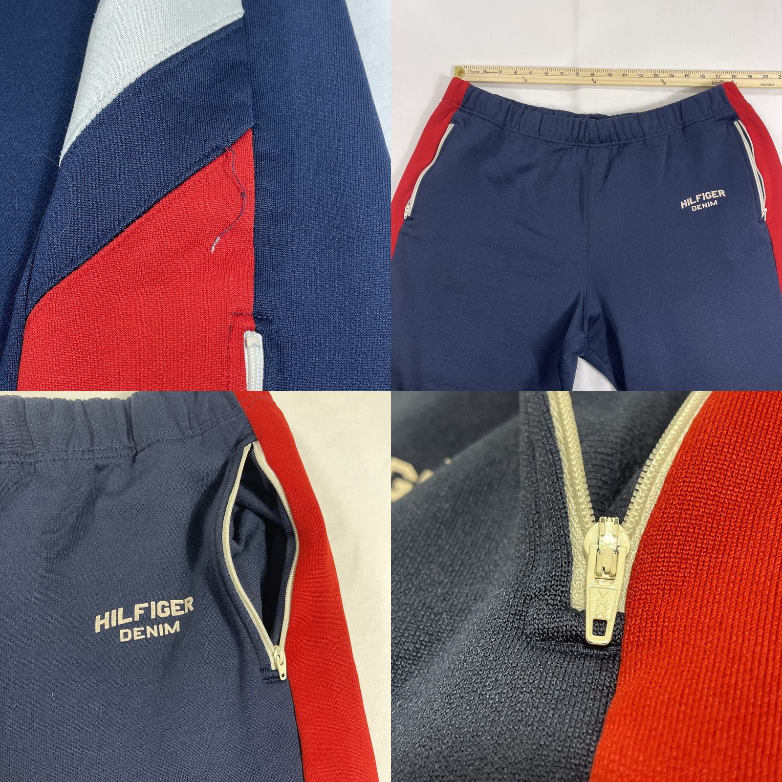 Tommy Hilfiger VINTAGE Tommy Hilfiger Jeans XL Joggers Pants Denim Drawstring Pockets Ankle 90s Athletic Mens Size US 36 / EU 52 - 8 Thumbnail