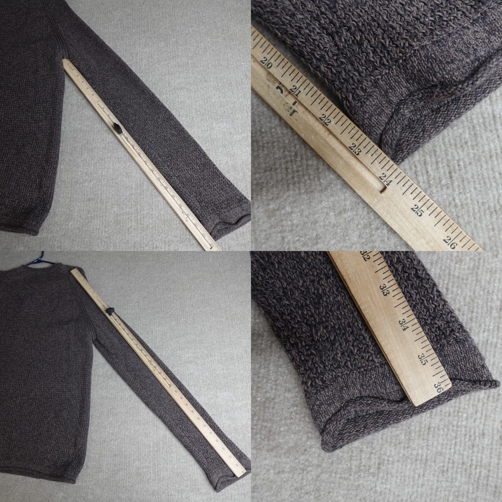Carbon2Cobalt Carbon 2 Cobalt Mens Sweater XL Brown Cotton Henley Roll Neck Raglan Tight-Knit Long Sleeve Casual Shirt Men XL Brown Cotton Henley Sweater Size US XL / EU 56 / 4 - 8 Thumbnail