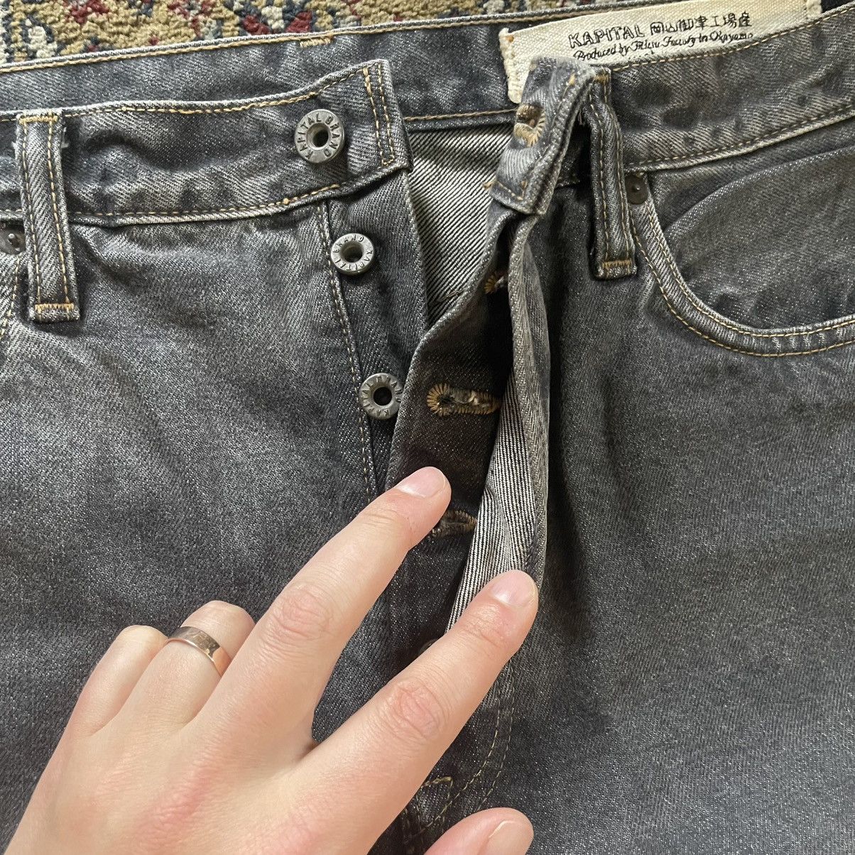Kapital Kountry Kapital Kountry side Studs Gems Black Denim Jeans size 38 Size US 38 / EU 54 - 6 Thumbnail