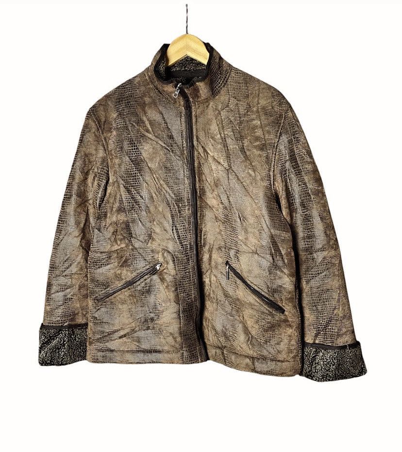 Gaultier Homme Objet Rare Gaultier Homme Objet Crocodile Leather Sherpa Jacket Size US L / EU 52-54 / 3 - 2 Thumbnail