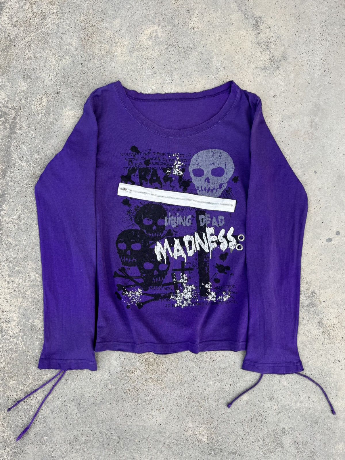 14th Addiction Anarchy Gothic Grunge Cross 14addiction Styled T Shirt Size S / US 4 / IT 40 - 3 Thumbnail