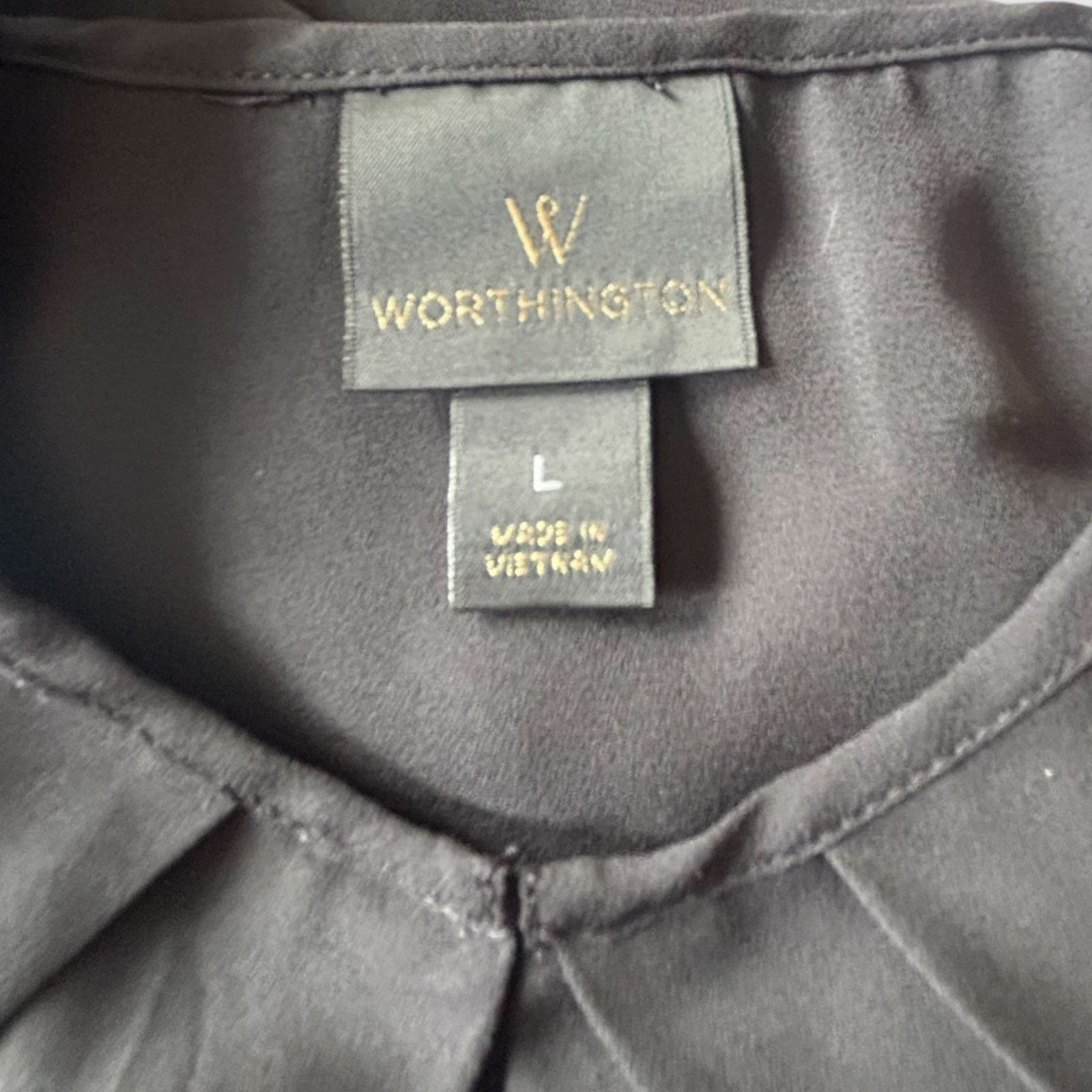 Worthington Women’s Black Worthington Blouse | Size Large Size L / US 10 / IT 46 - 6 Thumbnail