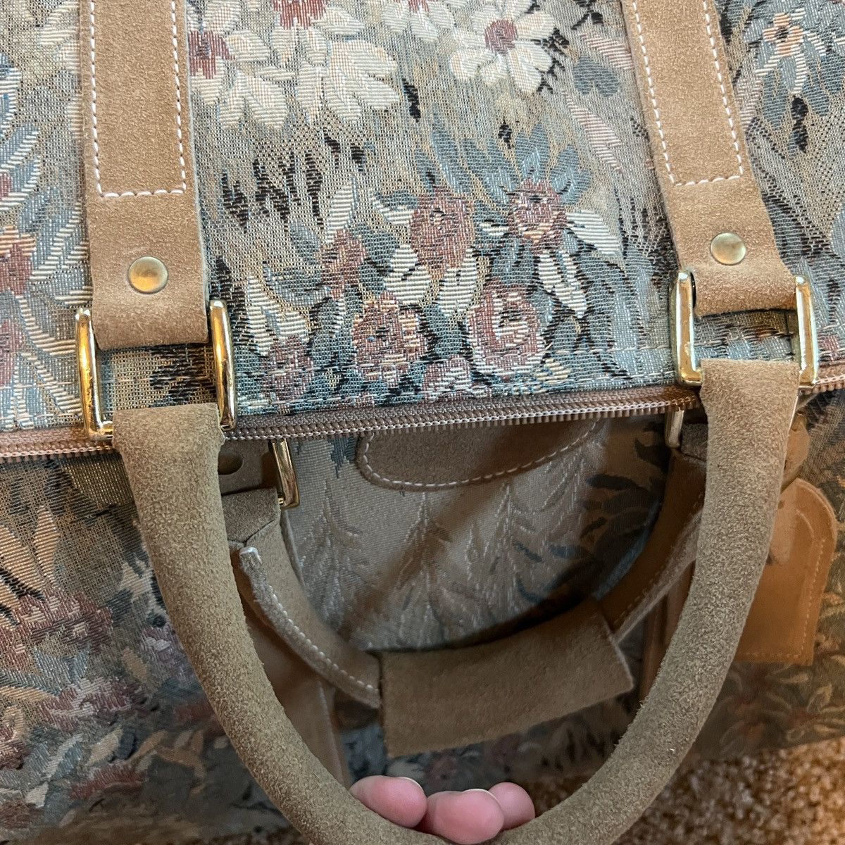 Other rench Vintage Floral Tapestry Duffel Bag Size ONE SIZE - 13 Thumbnail
