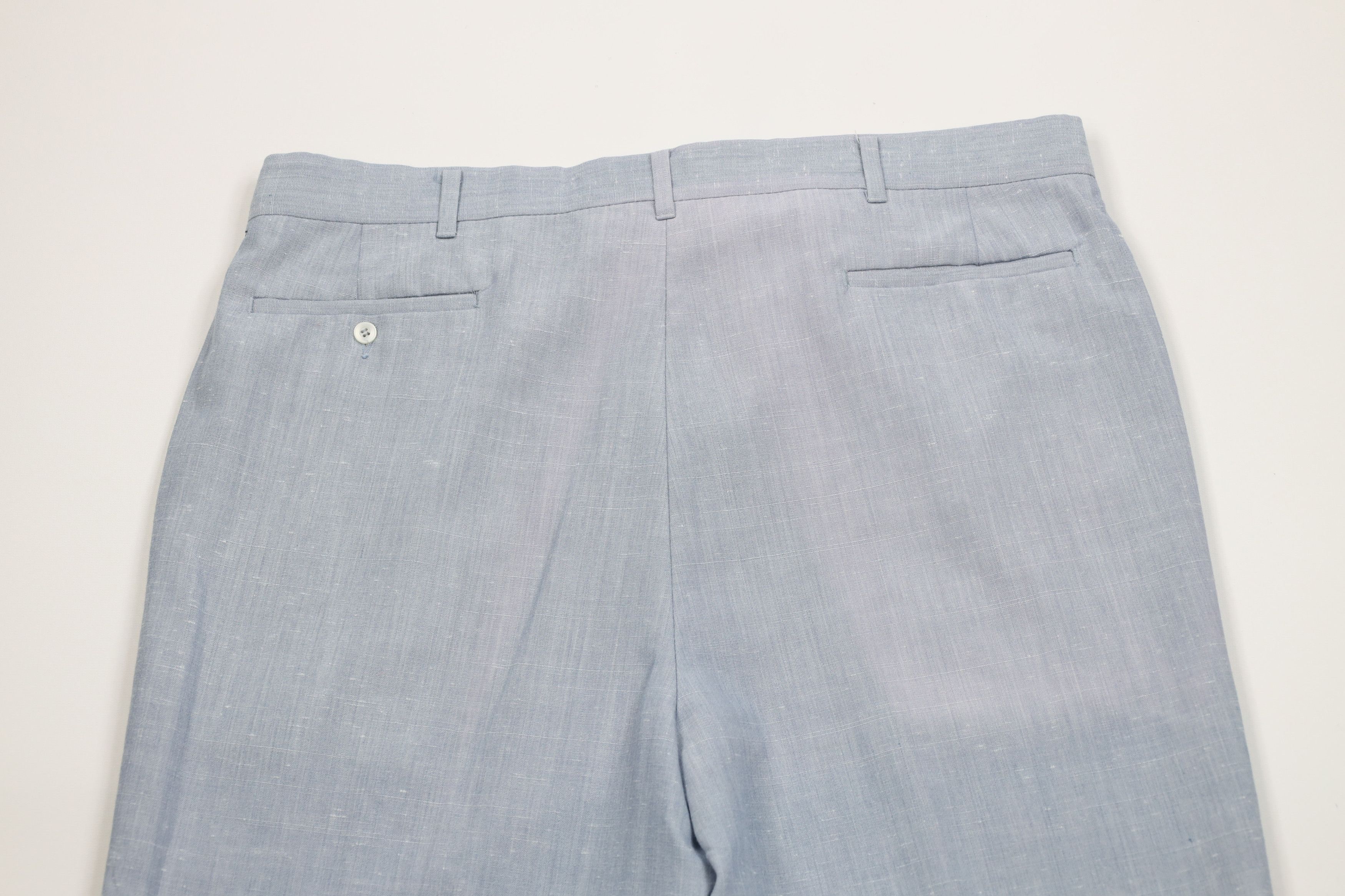 Vintage Vintage 70s Streetwear Chambray Wide Leg Chino Pants USA Size US 36 / EU 52 - 11 Thumbnail
