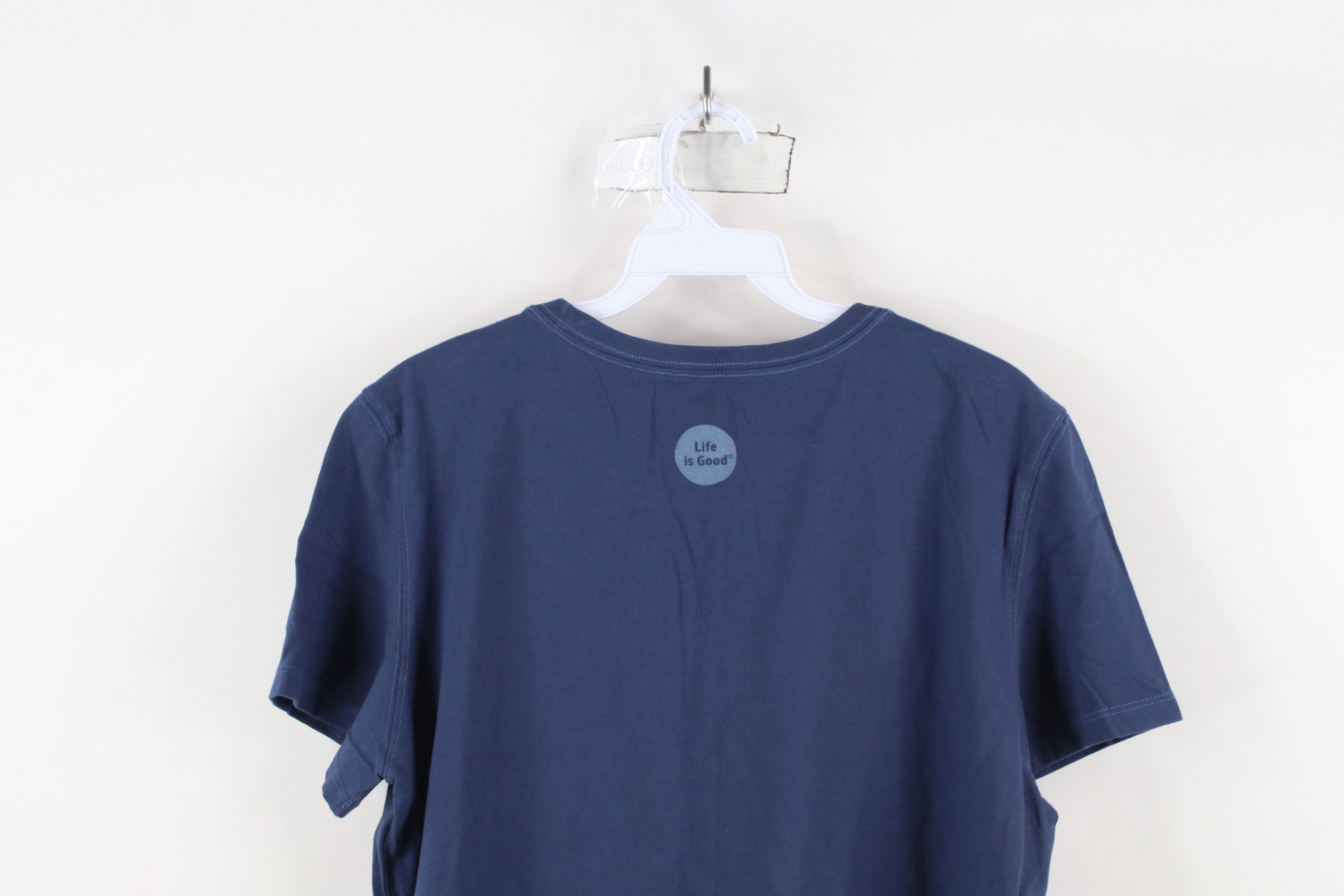 Life is Good × Vintage Life Is Good Spell Key West Flip Flops Sandals T-Shirt Blue Size L / US 10 / IT 46 - 12 Thumbnail