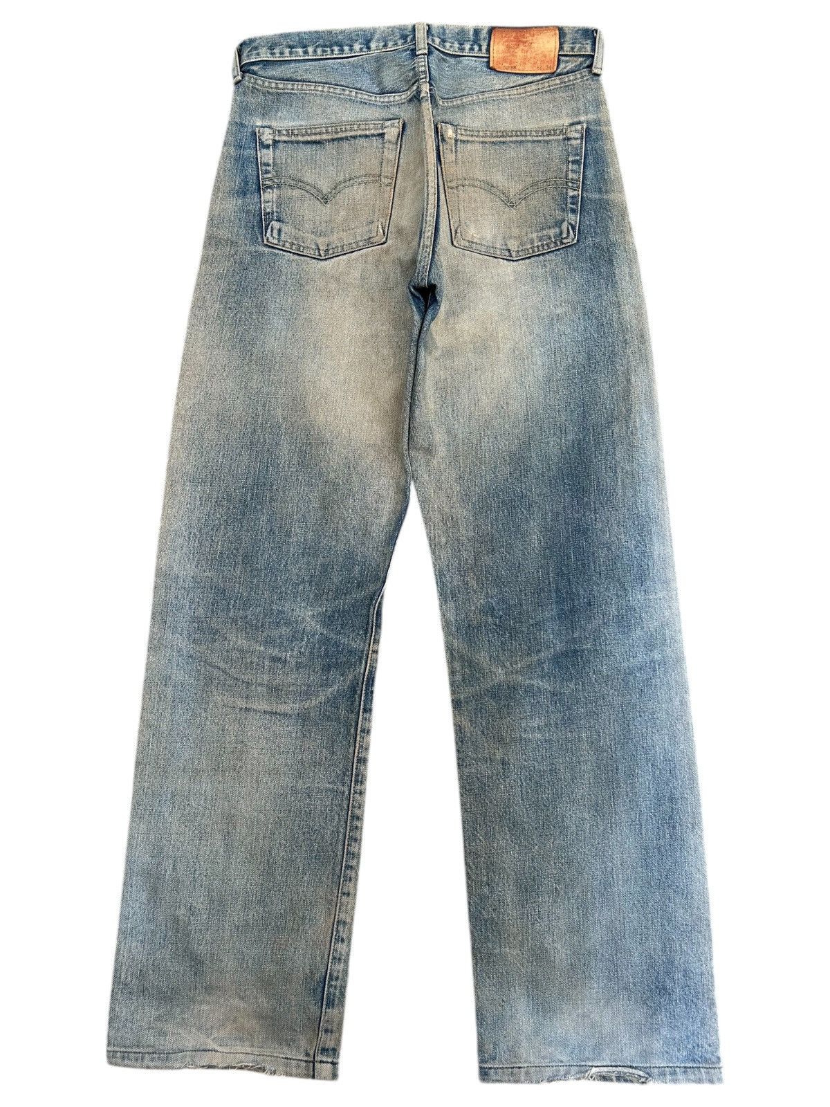 Kapital Vintage Levis Big E Selvedge Rusty Distressed Denim Jeans Size US 32 / EU 48 - 2 Thumbnail