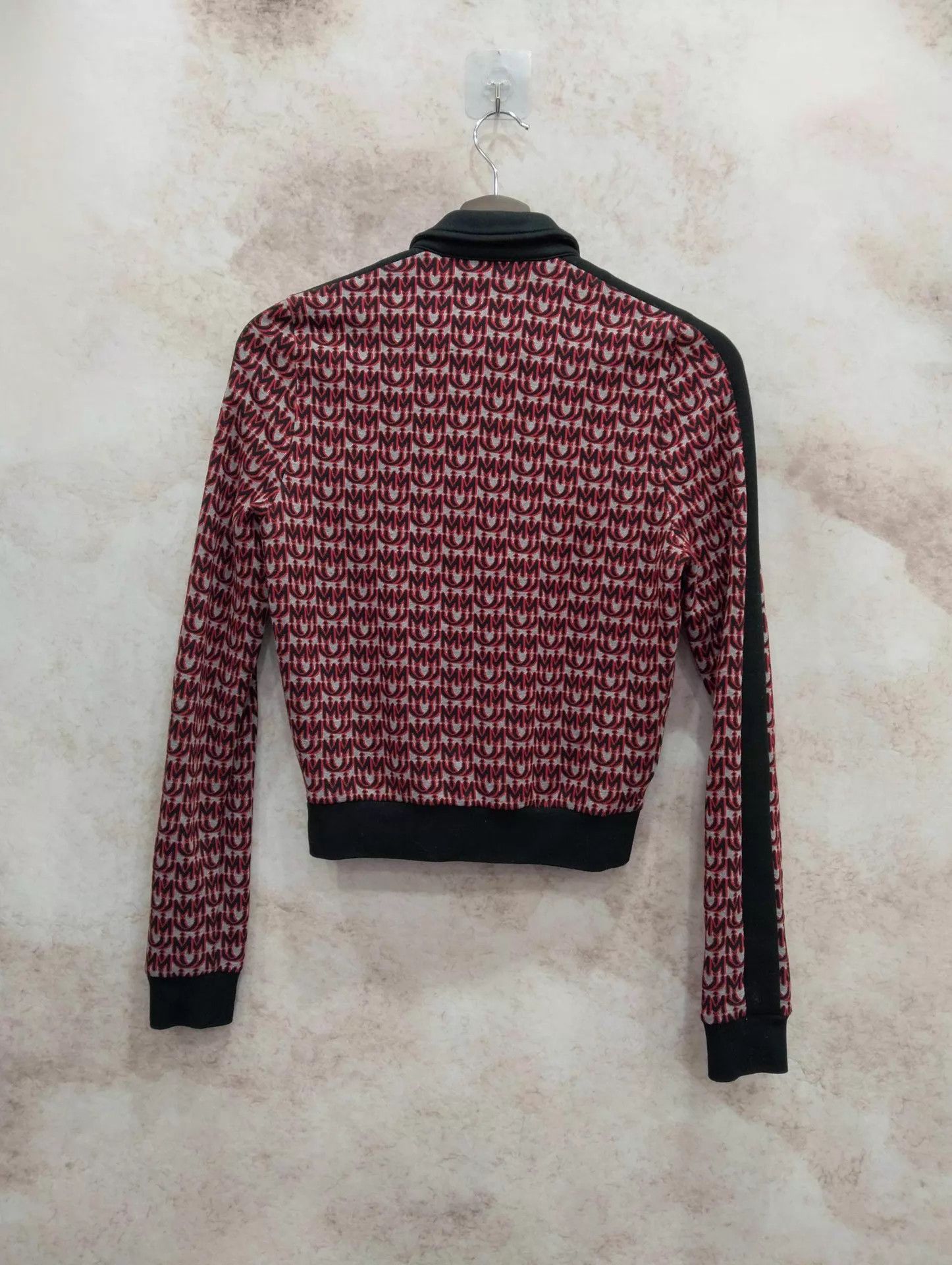 Miu Miu MIU MIU burgundy logo jacquard jacket S Size S / US 4 / IT 40 - 2 Thumbnail
