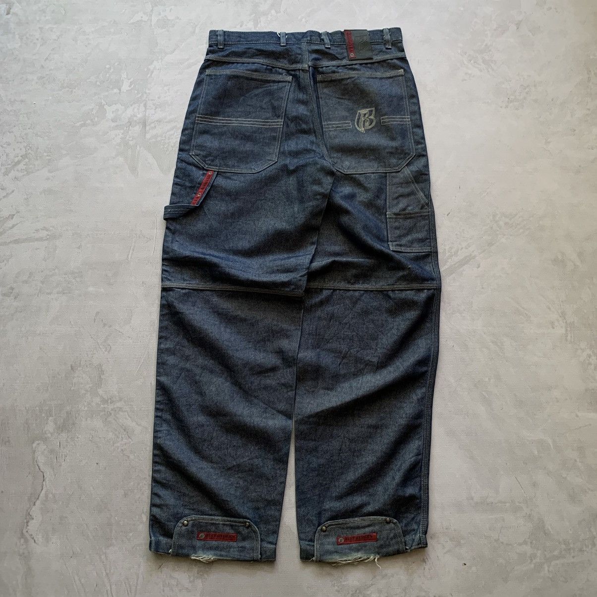 Ruff Ryders Ruff Ryders DMX Dirty Denim Carpenter Jeans Size US 34 / EU 50 - 4 Thumbnail