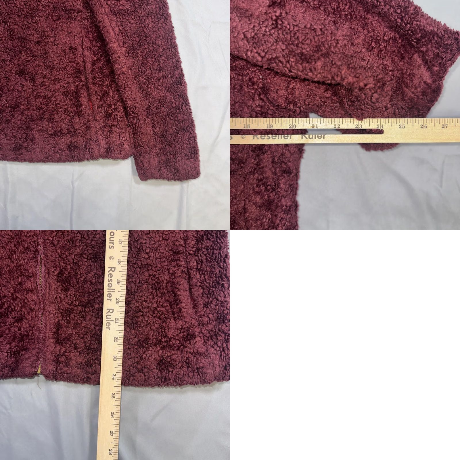 Pendleton VINTAGE Pendleton Jacket Mens M Full Zip Sherpa Fleece Burgundy Red Plaid Lined Warm Bomber Jacket Mens Burgundy Sherpa Fleece Jacket Size US M / EU 48-50 / 2 - 8 Thumbnail