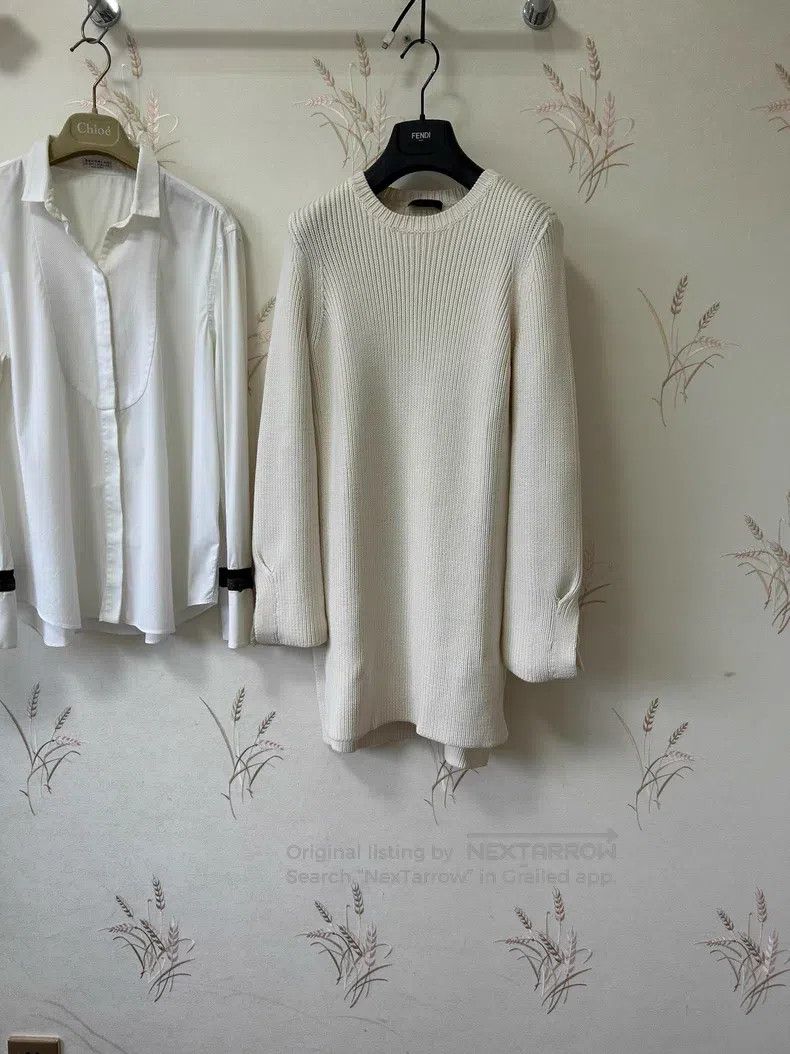 The Row The Row Wool Long Knit Dress Size XL / US 12-14 / IT 48-50 - 2 Thumbnail