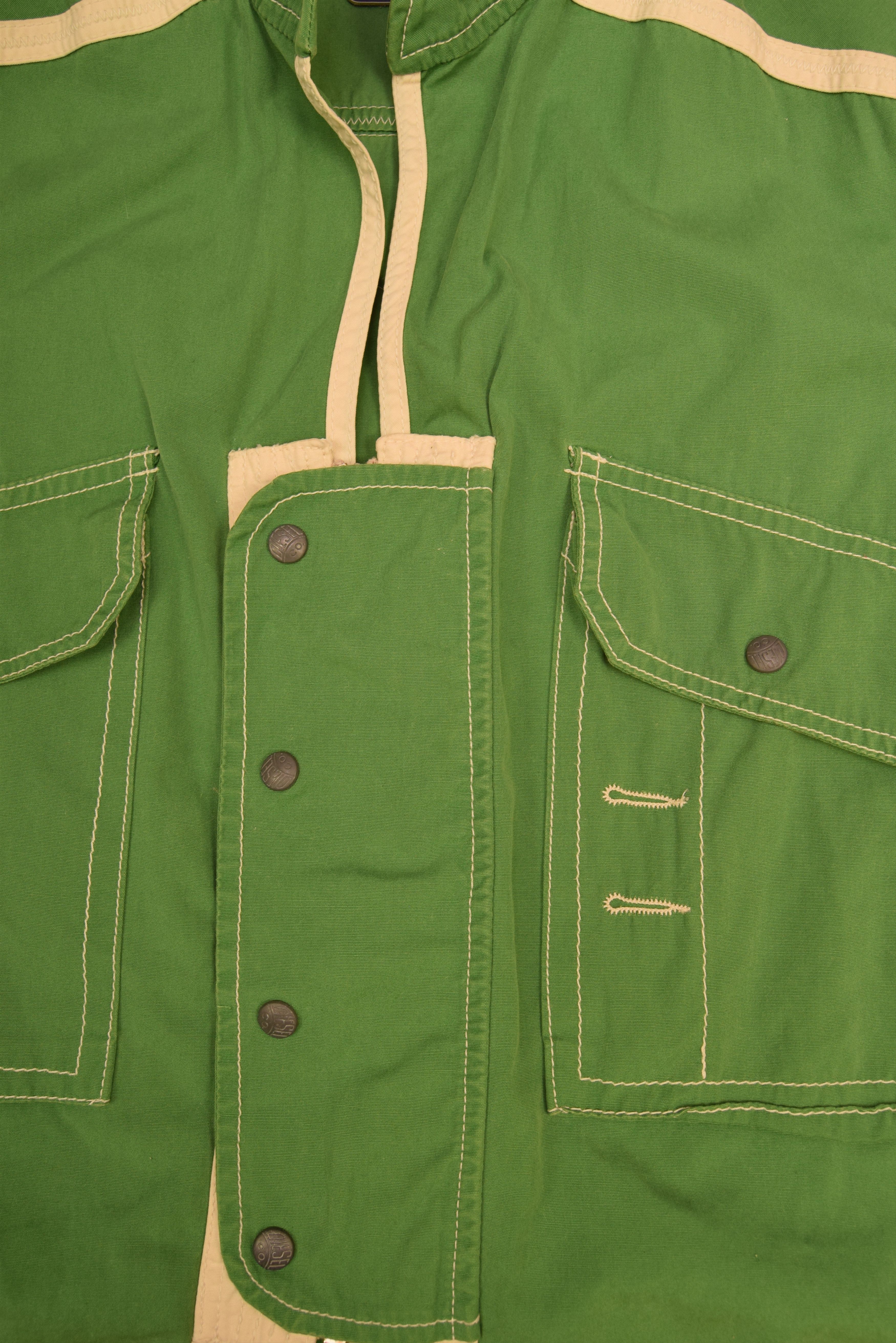 Diesel Thunder Boating Hooded Vest Utilitarian Technical