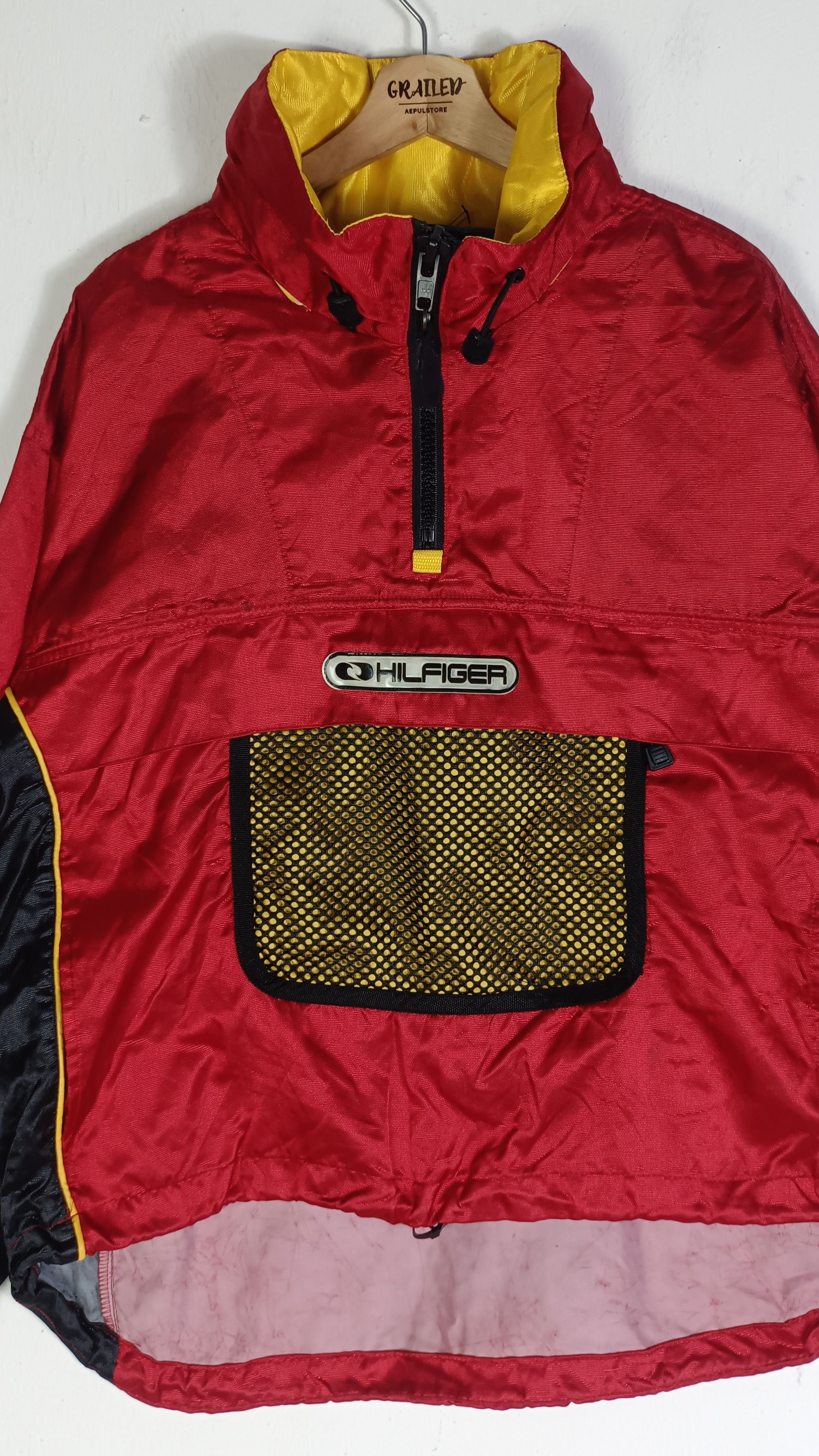 Tommy Hilfiger × Vintage VINTAGE🔥🔥 TOMMY HILFIGER Anorak Glow In The Dark Jacket Size US XL / EU 56 / 4 - 3 Thumbnail