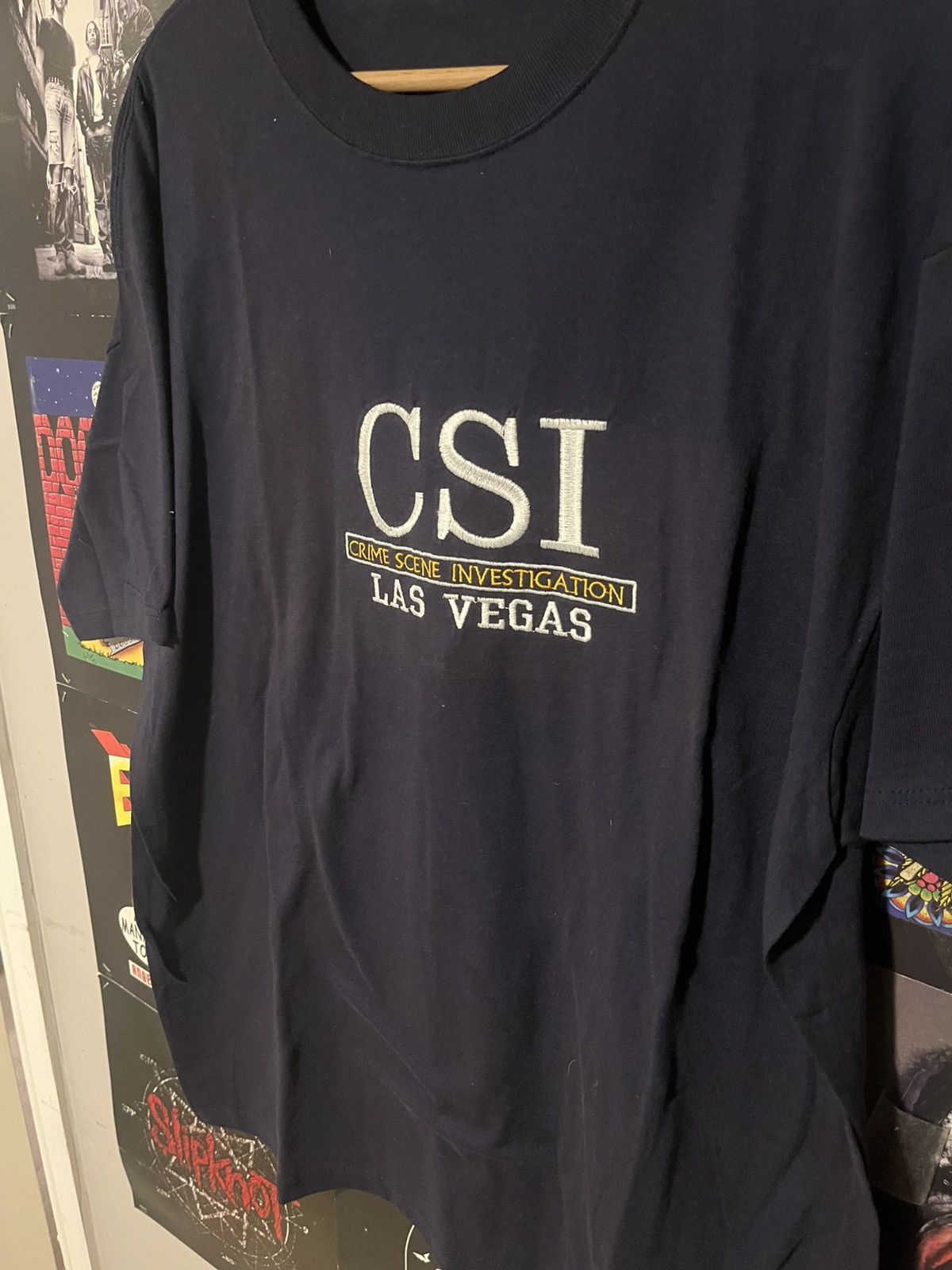 Anvil Vintage Crime Scene investigation Las Vegas Embroidered tee Size US XL / EU 56 / 4 - 2 Thumbnail
