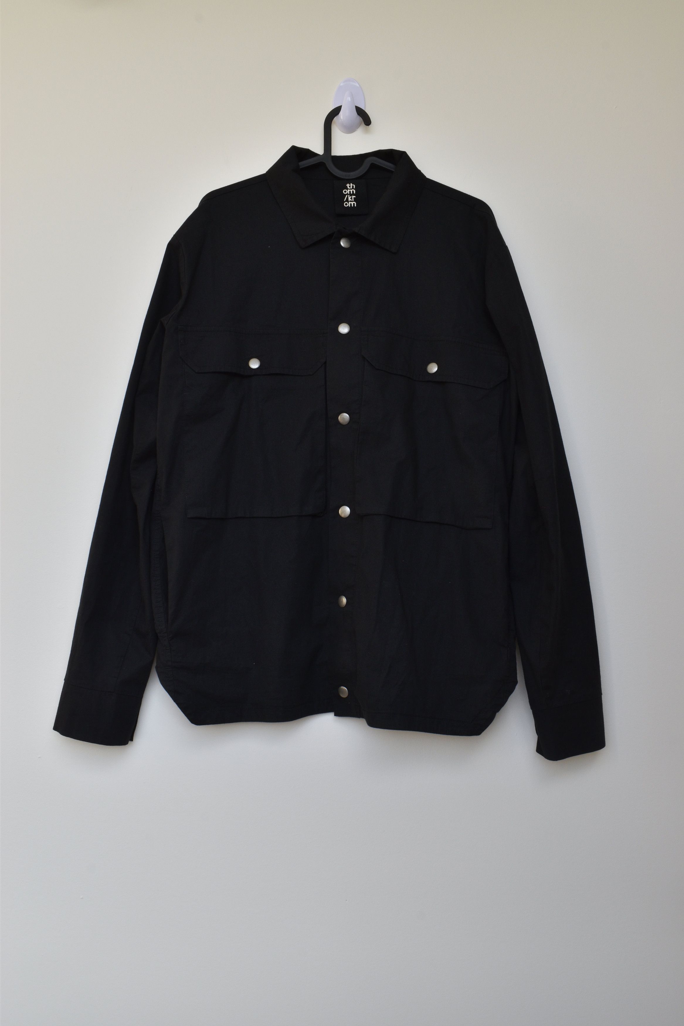 Thom Krom Thom Krom Geometric Snap Button Collared Shirt Size US S / EU 44-46 / 1 - 2 Thumbnail