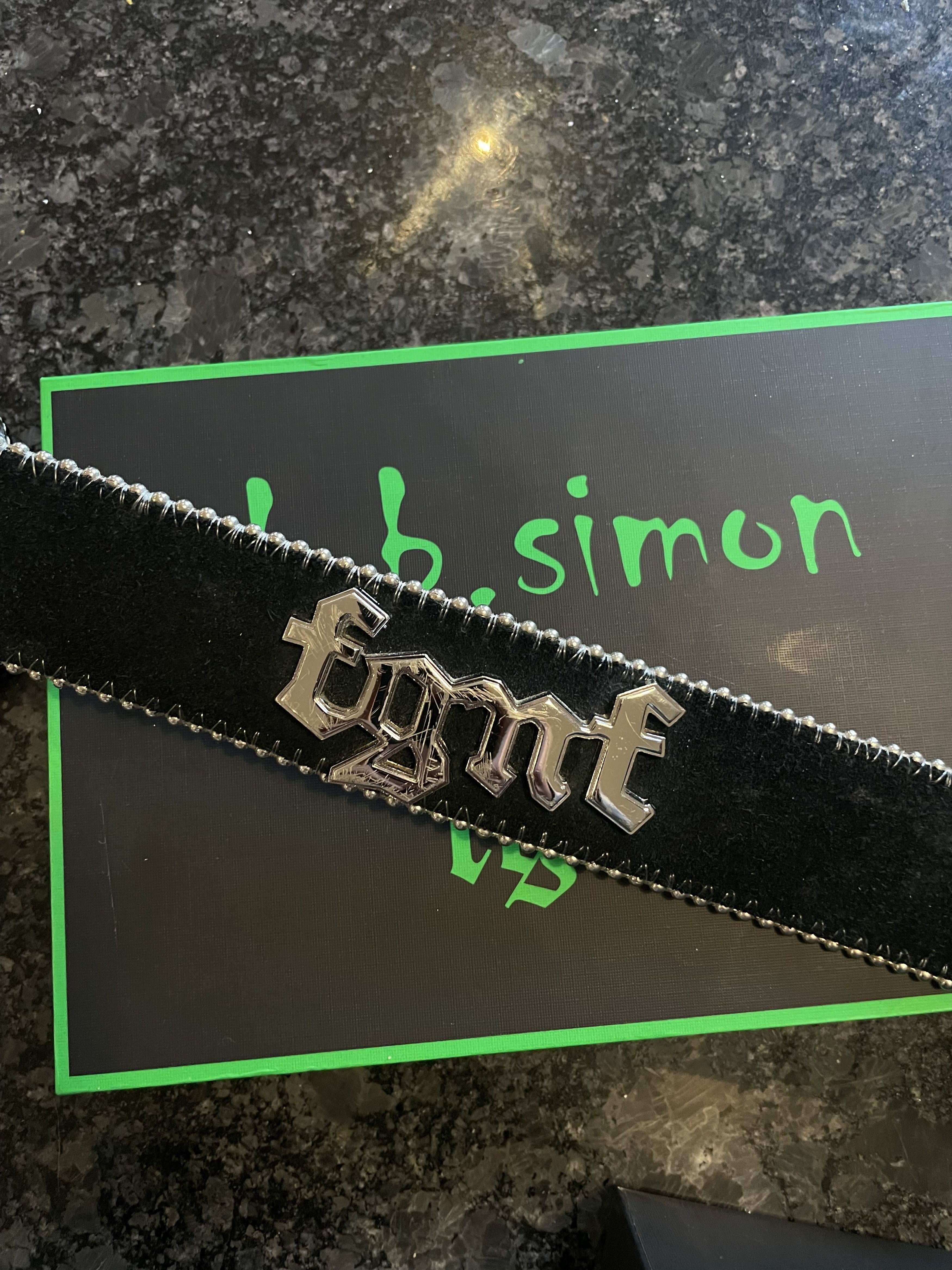 B.B. Simon FGNF (NITIN) x B.B. Simon “APU” Belt Black Size 34 - 3 Thumbnail