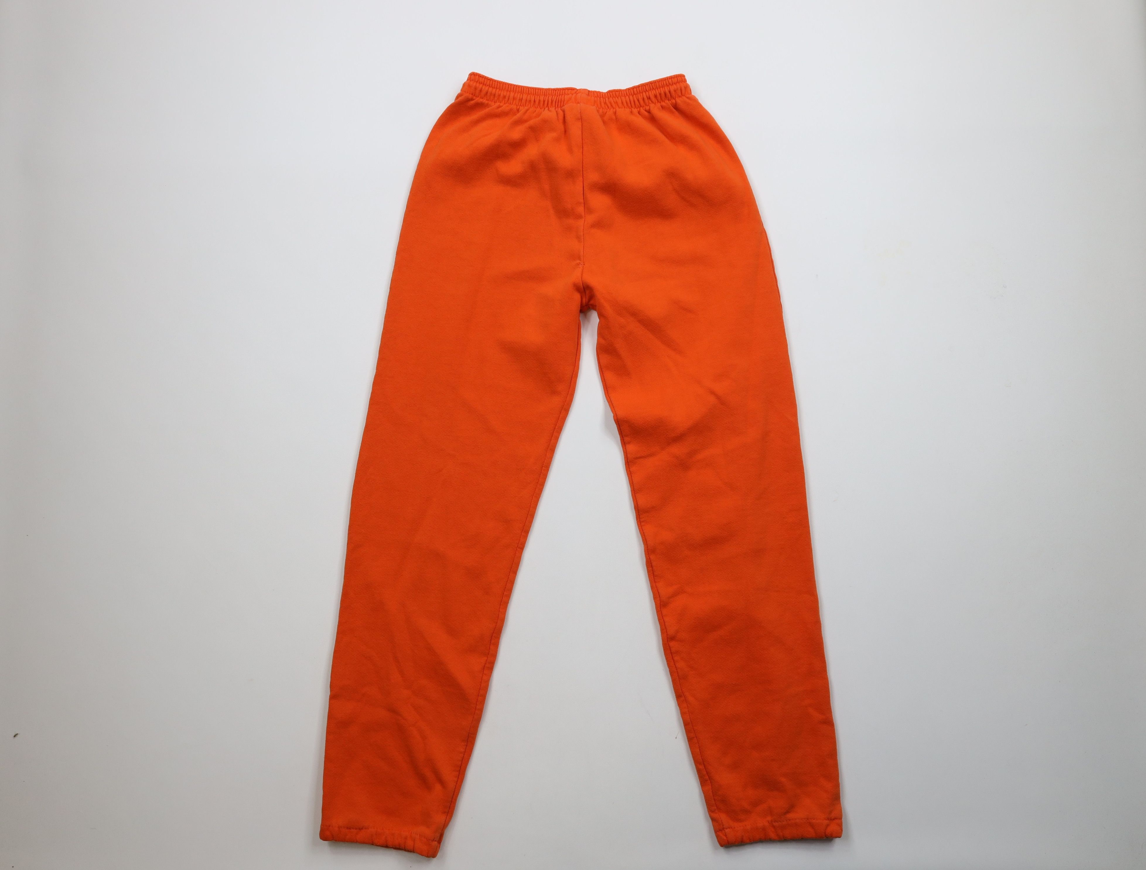 Vintage Vintage 90s Streetwear Blank Sweatpants Joggers Orange USA Size US 32 / EU 48 - 8 Thumbnail