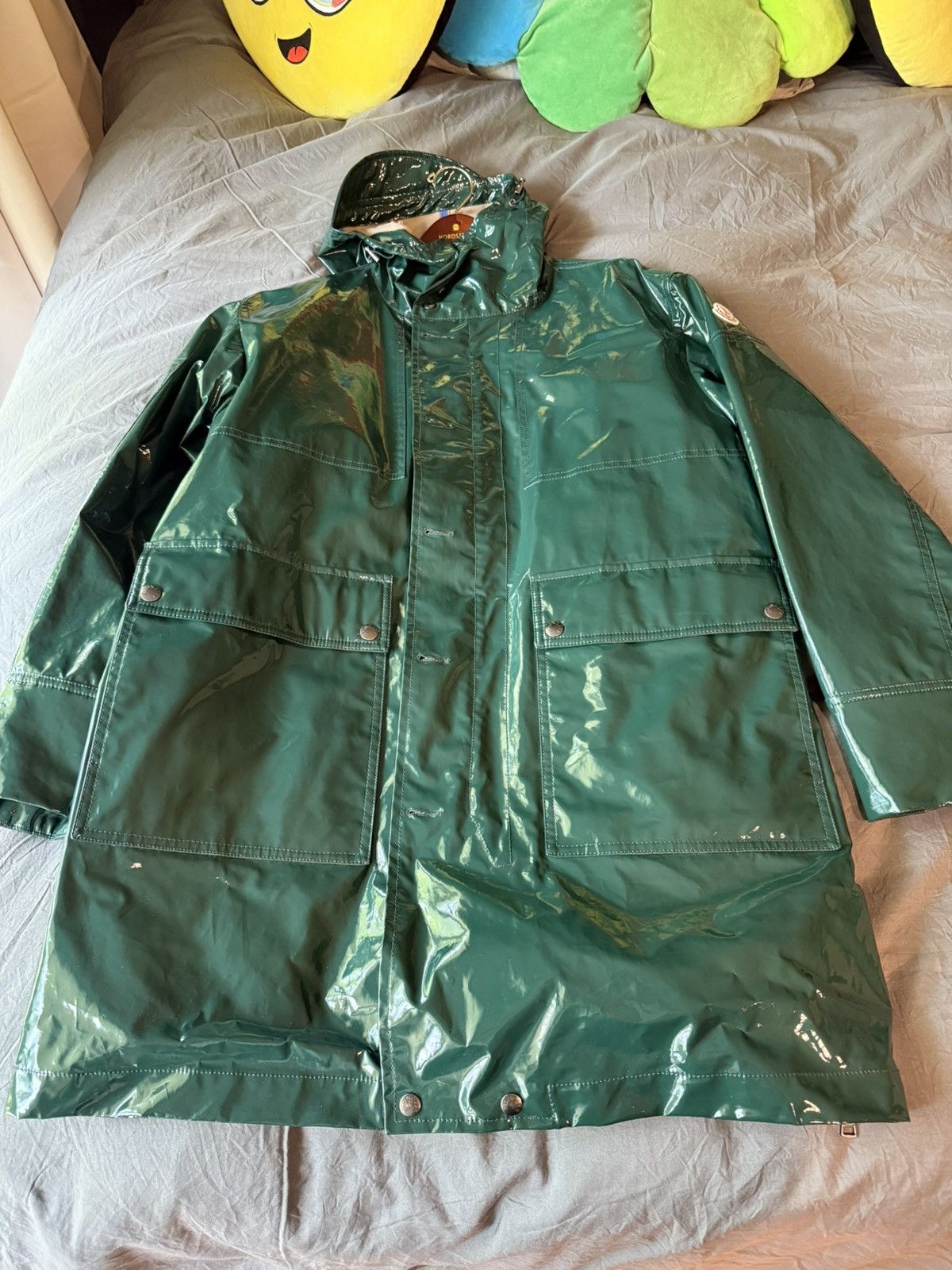 Moncler Moncler Forrer Giubbotto Raincoat Green Limited Edition Size US L / EU 52-54 / 3 - 1 Thumbnail