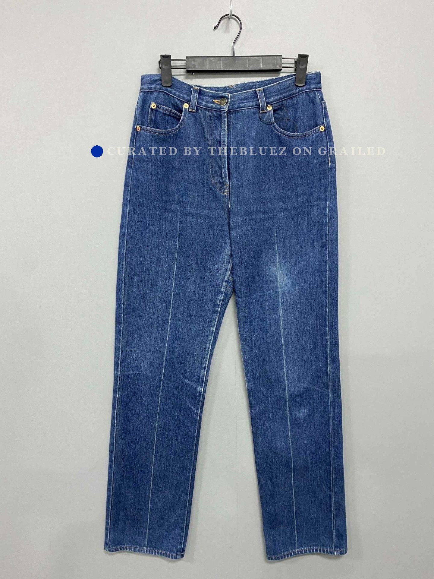 Gucci Horsebit Belt Logo Jeans