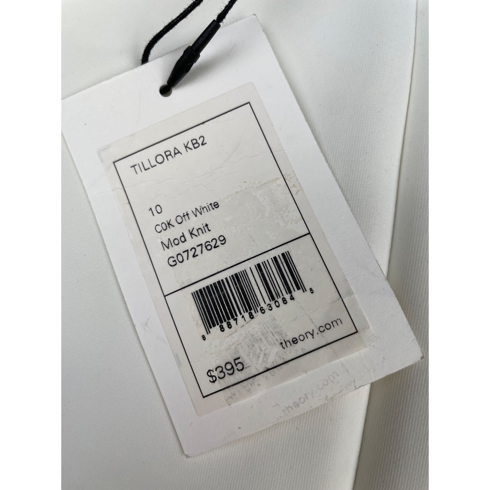 Theory Theory Women's White Sleeveless Dress Fit & Flare Mini Size Size L / US 10 / IT 46 - 9 Thumbnail