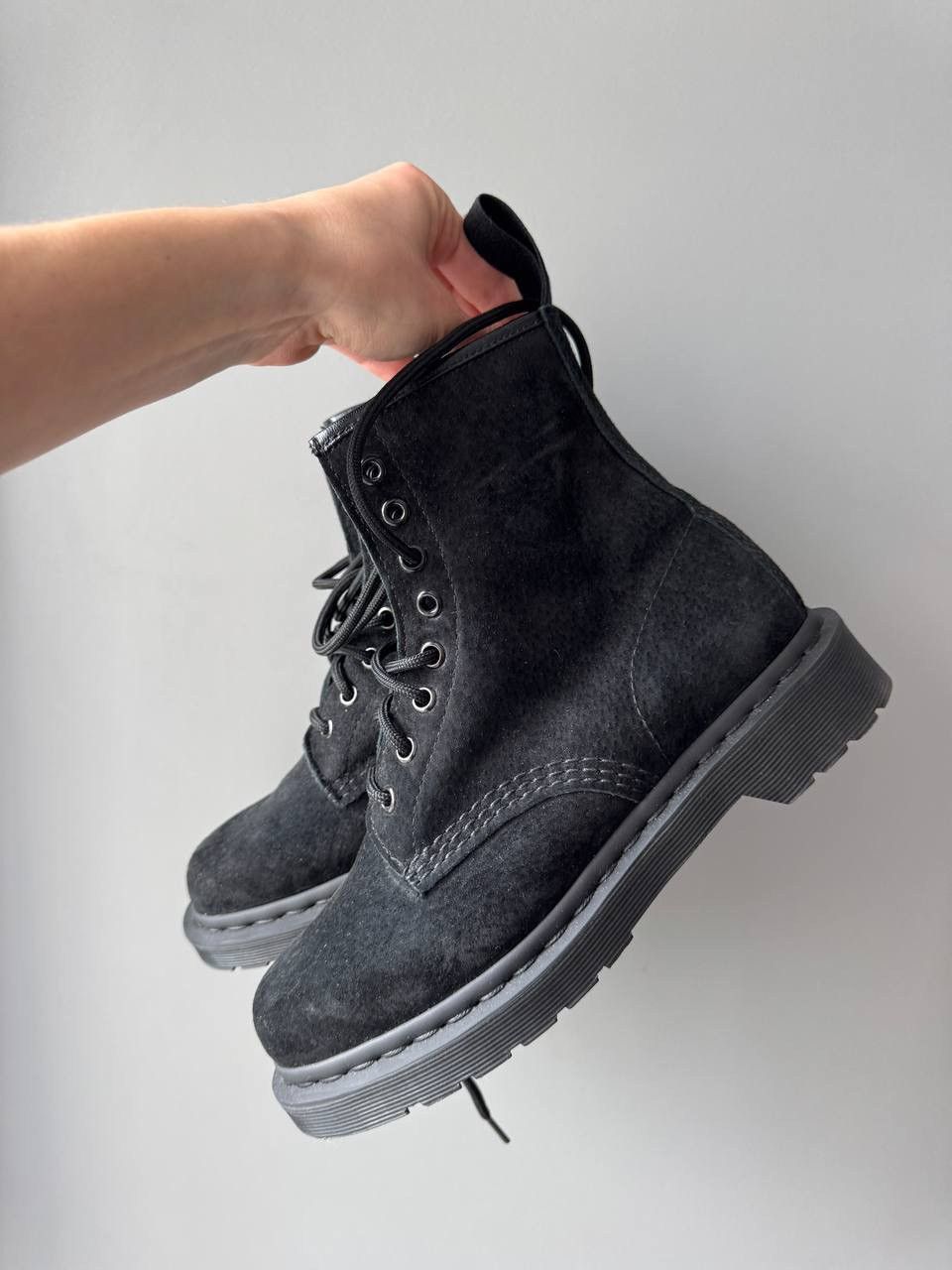 Dr. Martens × Vintage Vintage Dr Martens Suede Leather Boots Like Rick Owens Size US 7 / IT 37 - 9 Thumbnail