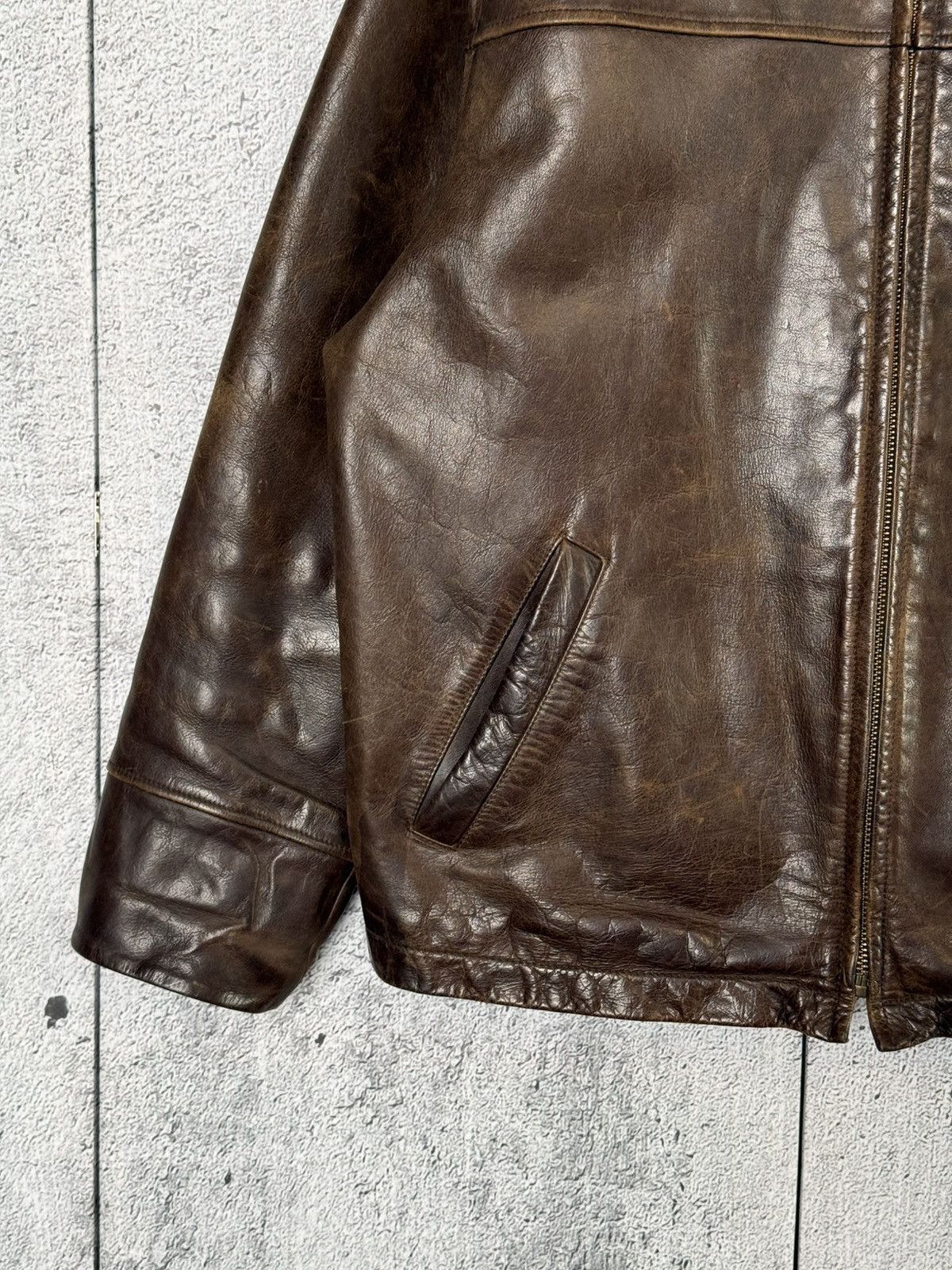 Timberland Vintage Timberland Leather Jacket Brown Shearling Collar Size US M / EU 48-50 / 2 - 5 Thumbnail