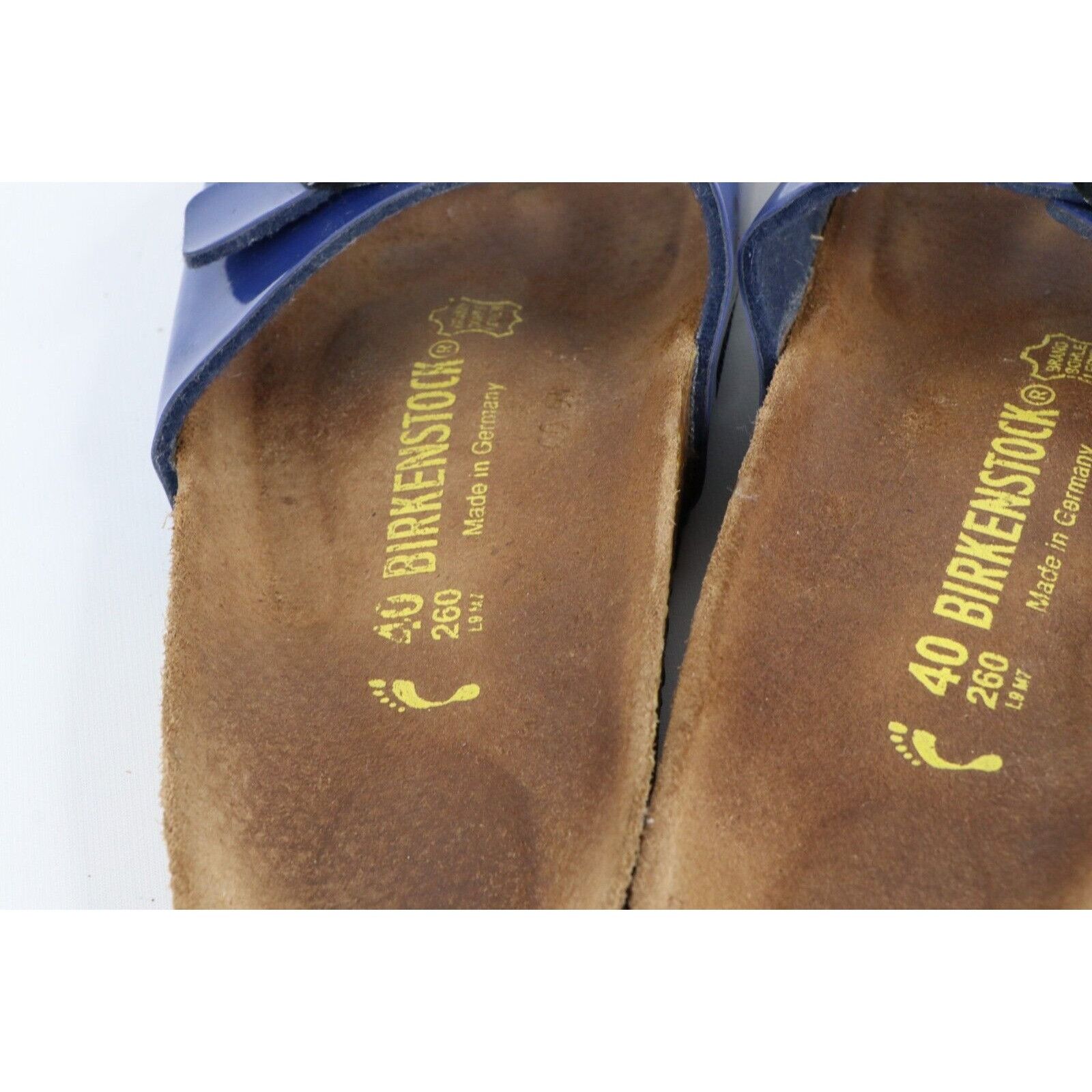 Birkenstock × Vintage Vintage Birkenstock Distressed Patent Leather Buckle Sandals Size US 9 / IT 39 - 6 Thumbnail