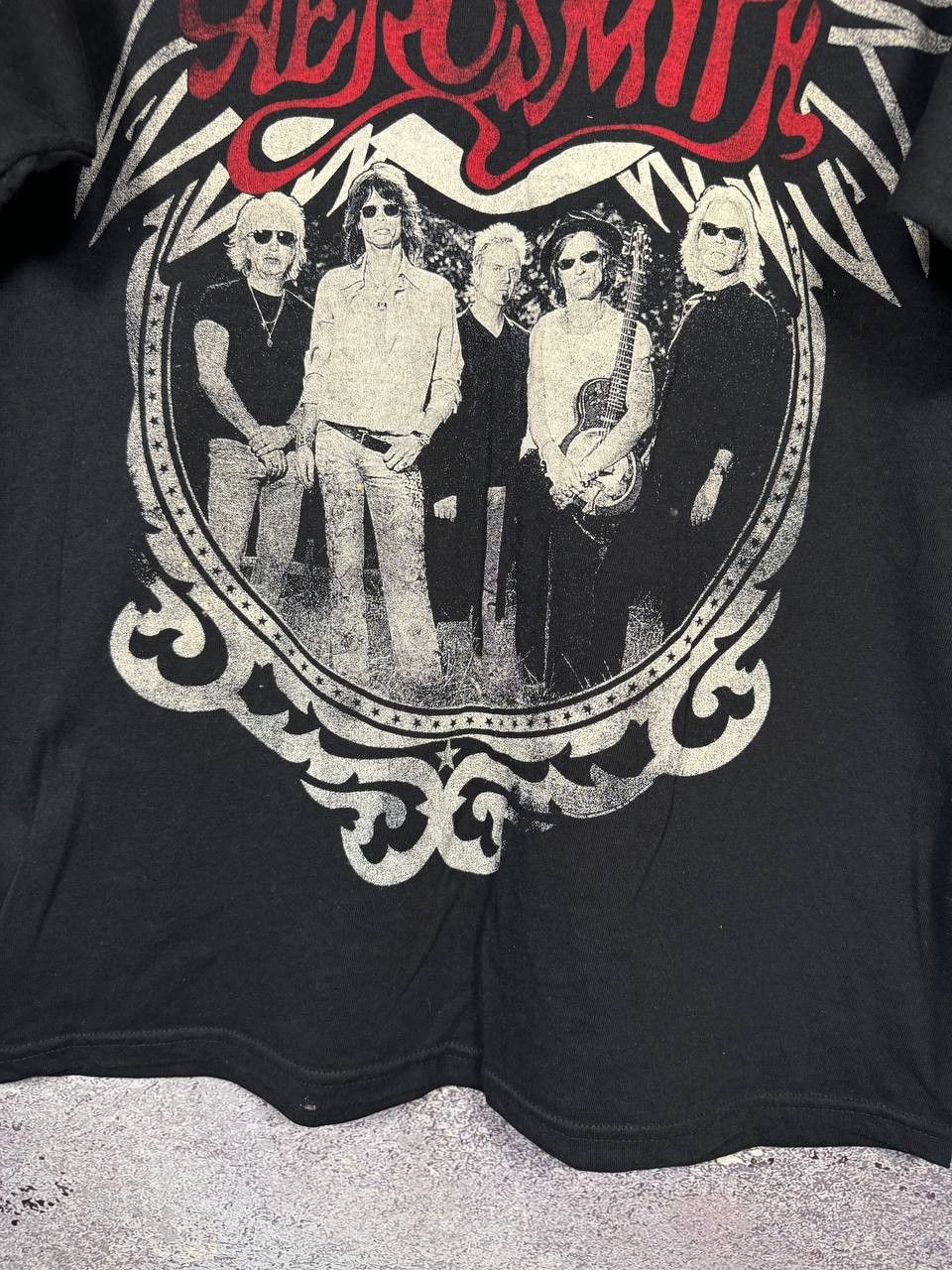 Aerosmith AOP Aerosmith World Tour 2009 Concert T-Shirt Men's Alstyle Size US L / EU 52-54 / 3 - 7 Thumbnail