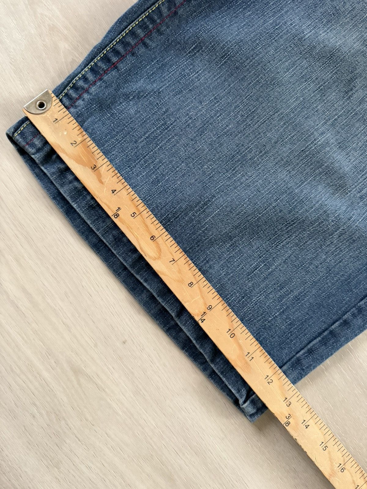 Vintage VTG Y2K Ruthless Art Denim Shorts Sz 42 Embroidered Baggy Size US 42 / EU 58 - 5 Thumbnail